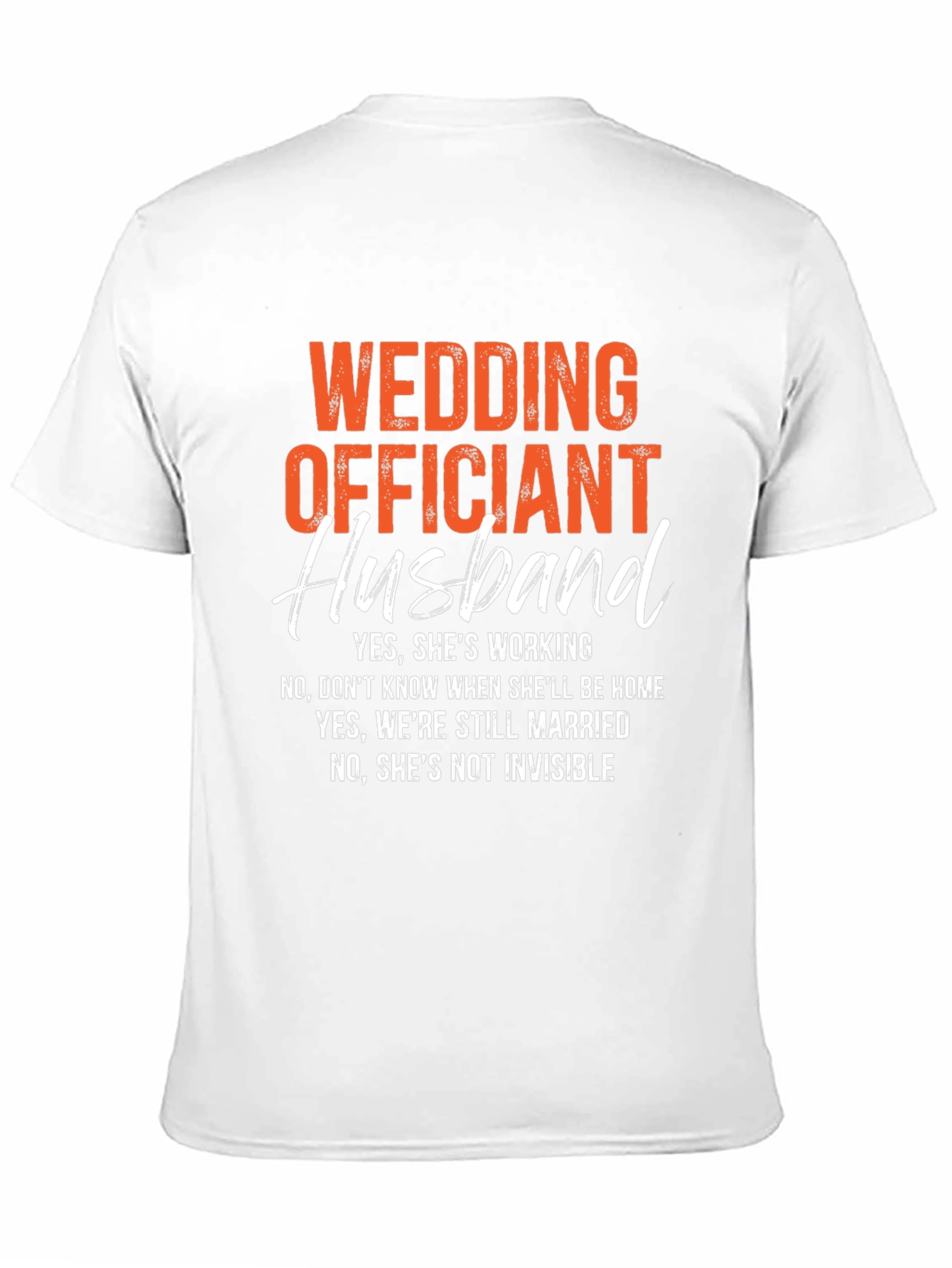Black Wedding Officiant Husband Graphic T-Shirt view 11