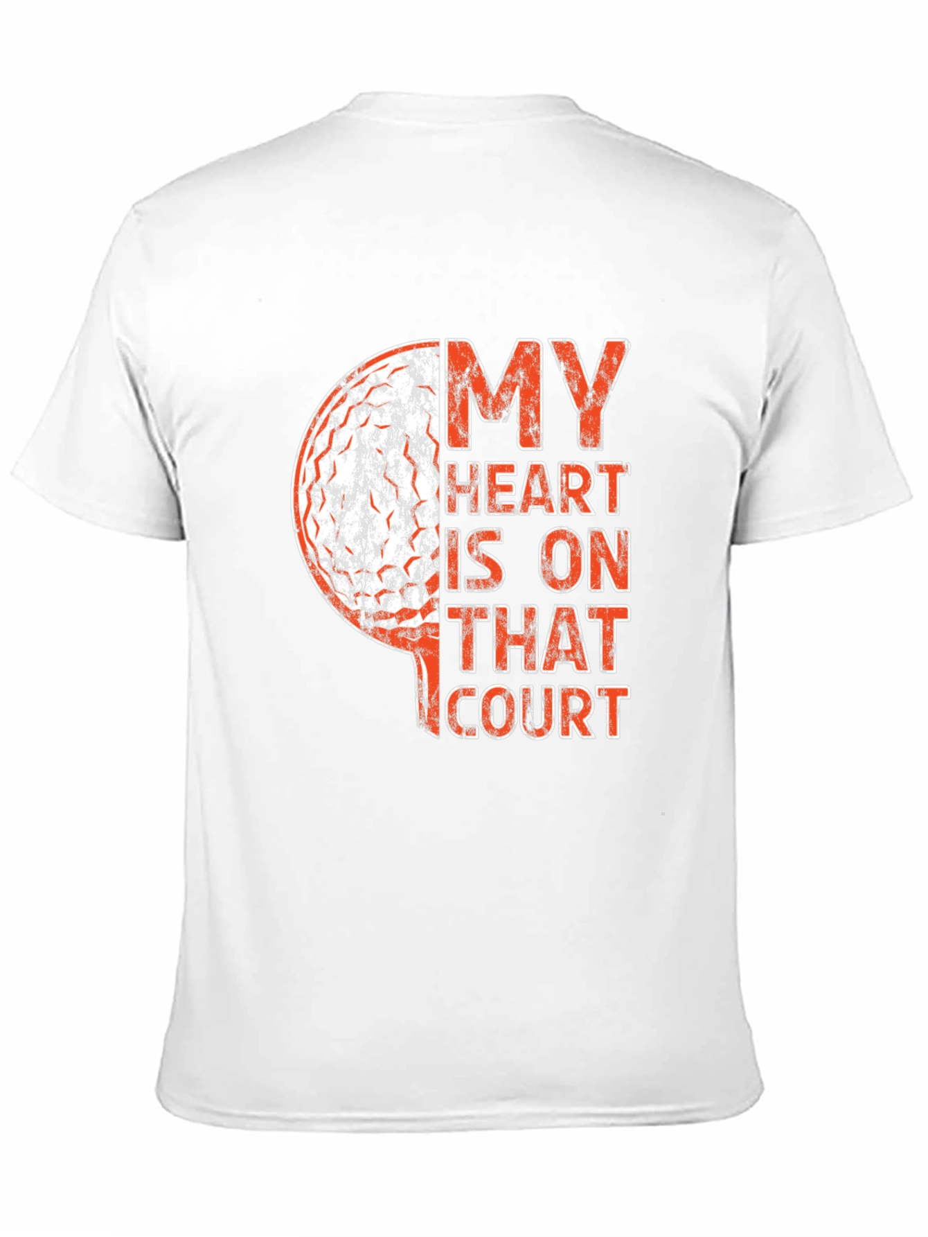 Black Basketball Heart Graphic Tee - Sports Fan Apparel view 11