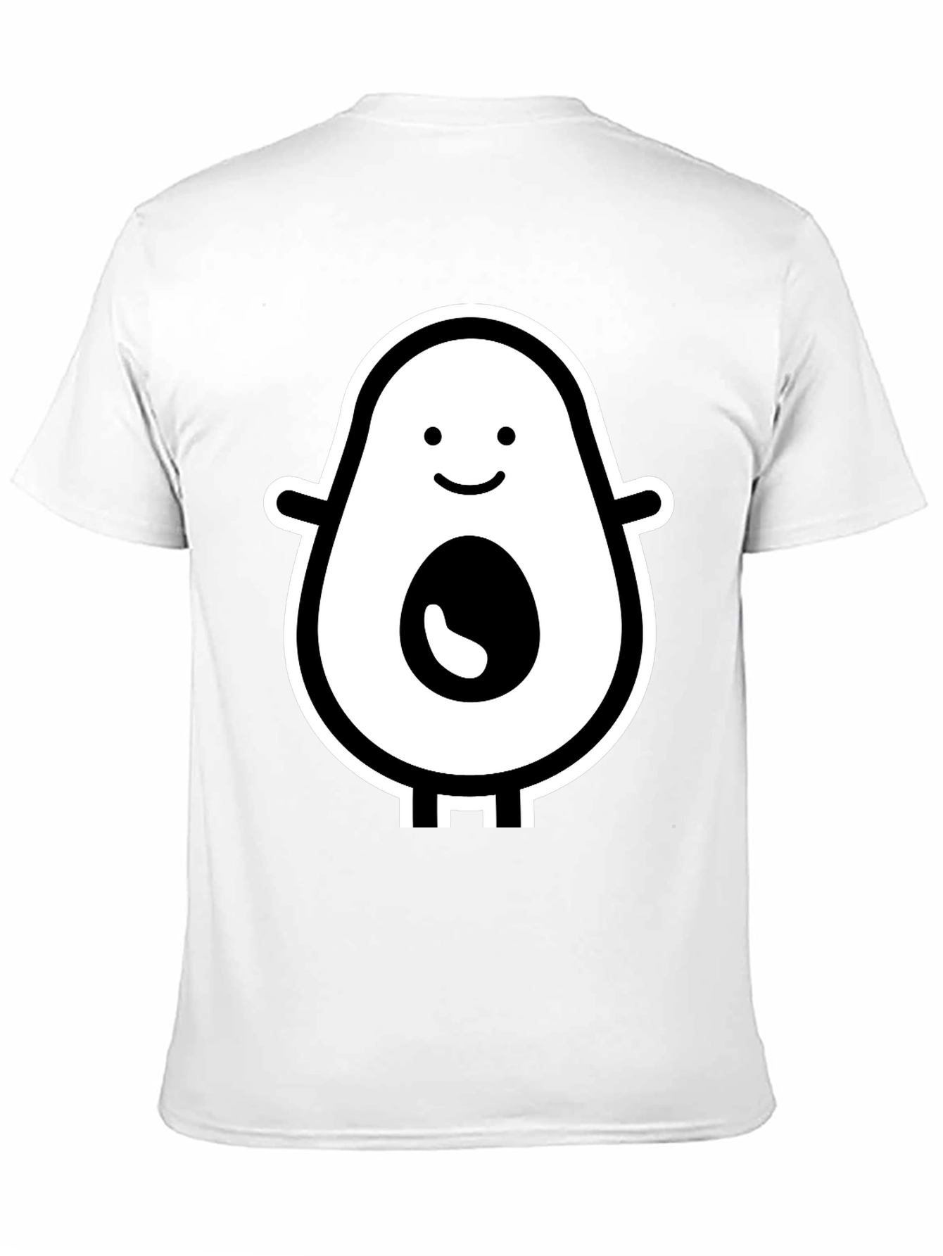 Black Funny Avocado T-Shirt - Cute Cartoon Fruit Tee view 11