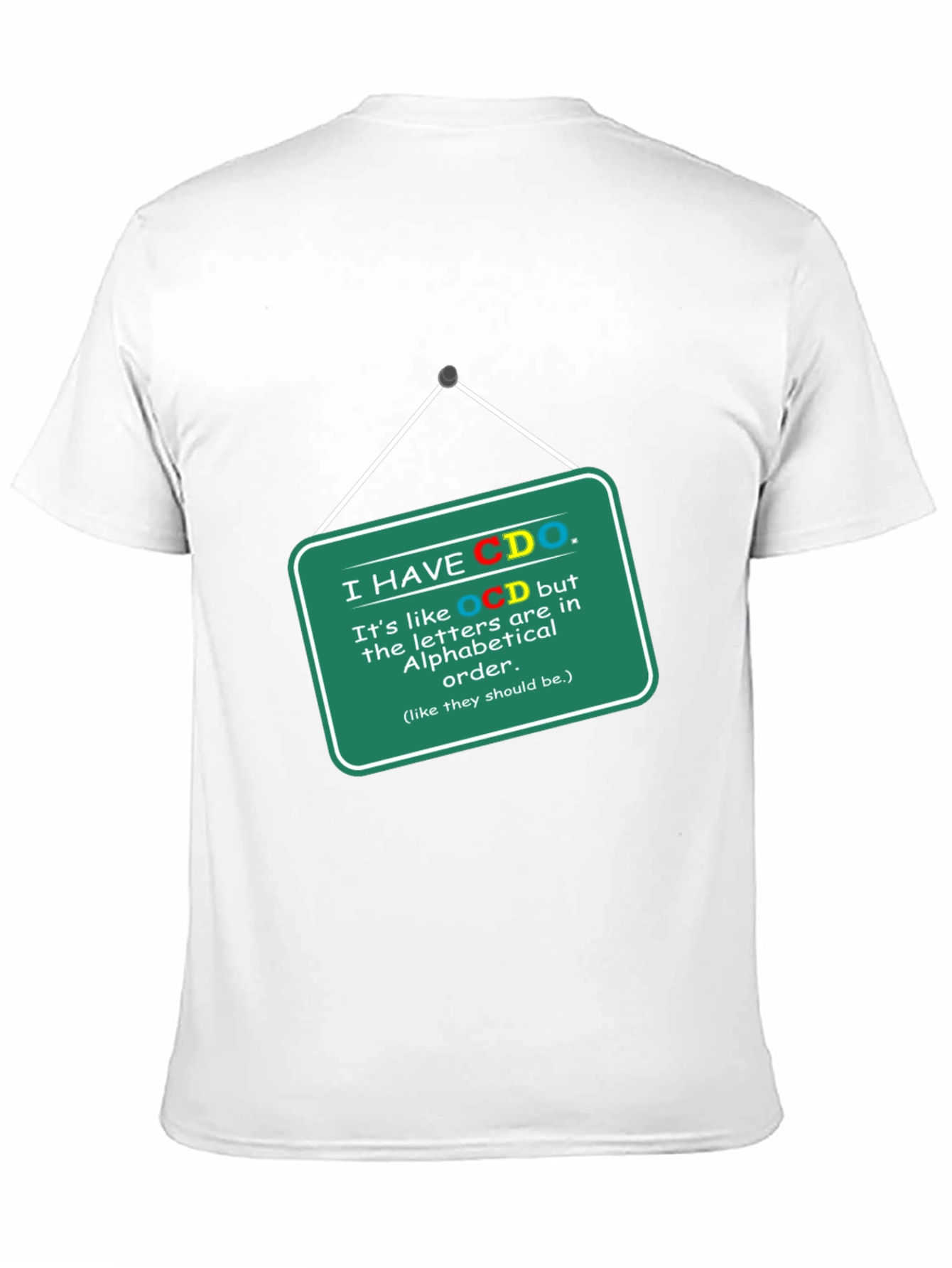 Black Funny CDO Alphabetical Order T-Shirt view 11