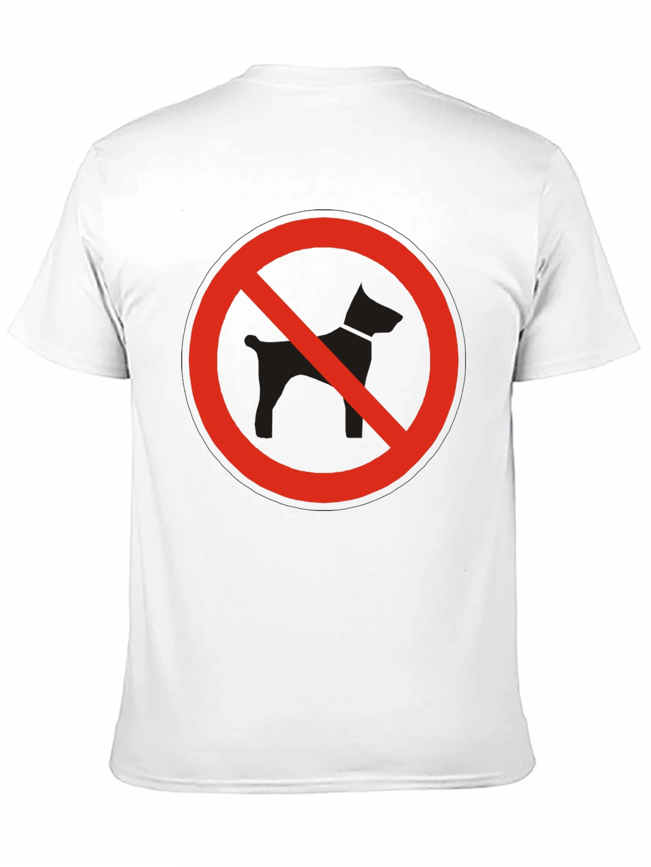 Black No Dogs Allowed Graphic T-Shirt view 11