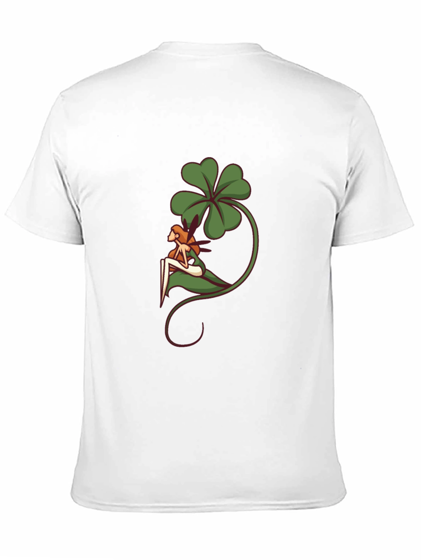 Black Lucky Fairy Graphic T-Shirt - Black Cotton Tee view 11