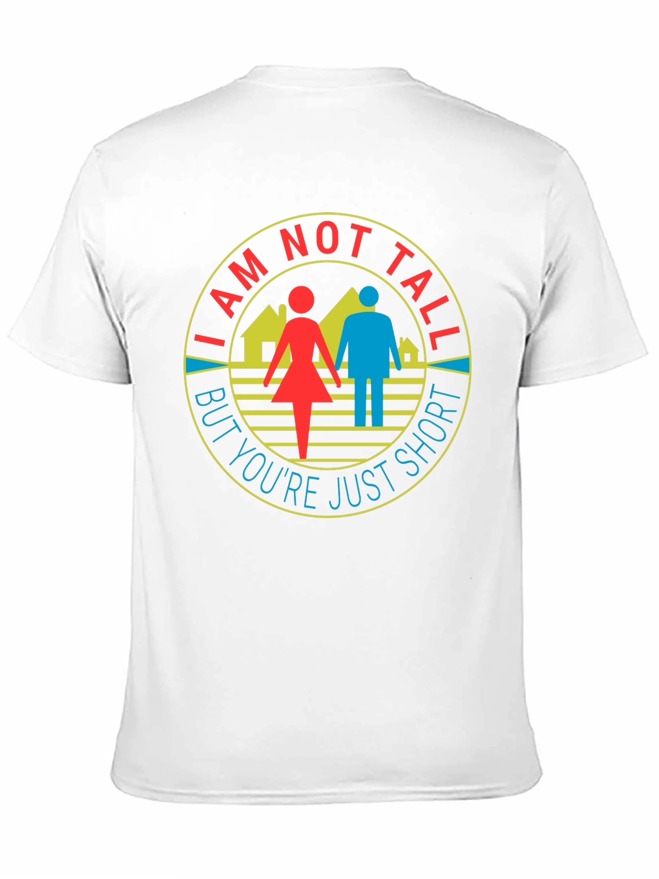 Black Funny I Am Not Tall But You're Just Short T-Shirt view 11