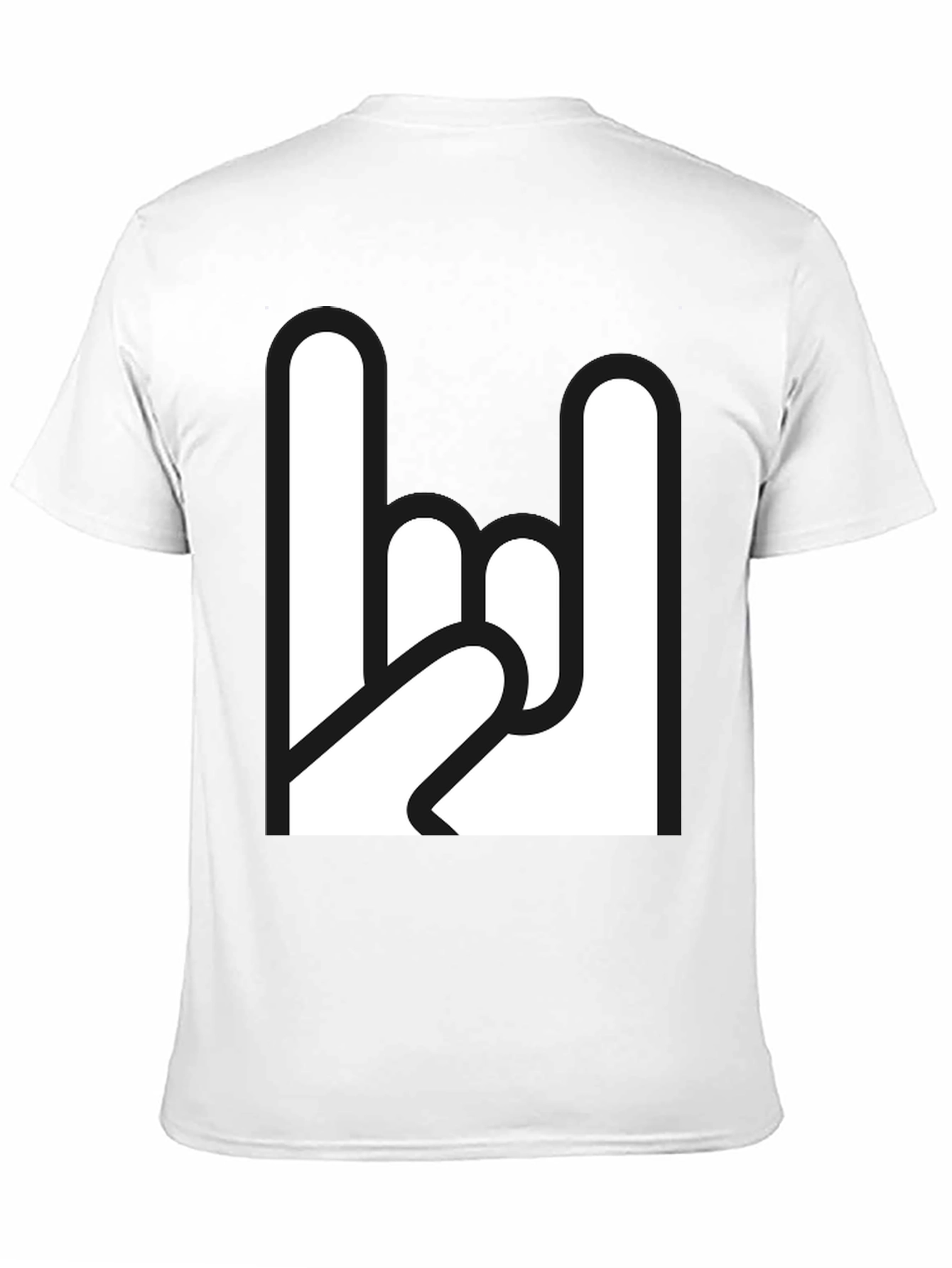 Black Rock On Graphic Tee - Classic Black T-Shirt view 11