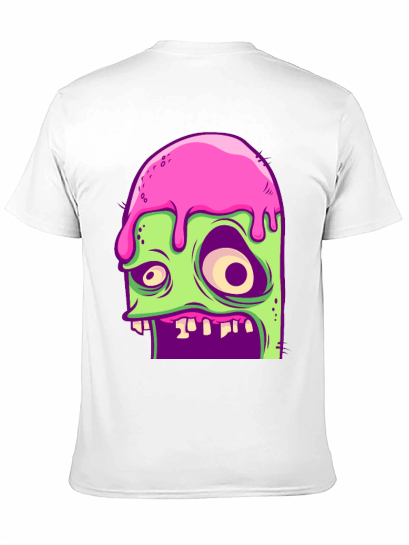Black Zombie Melt T-Shirt - Unique Graphic Tee view 11