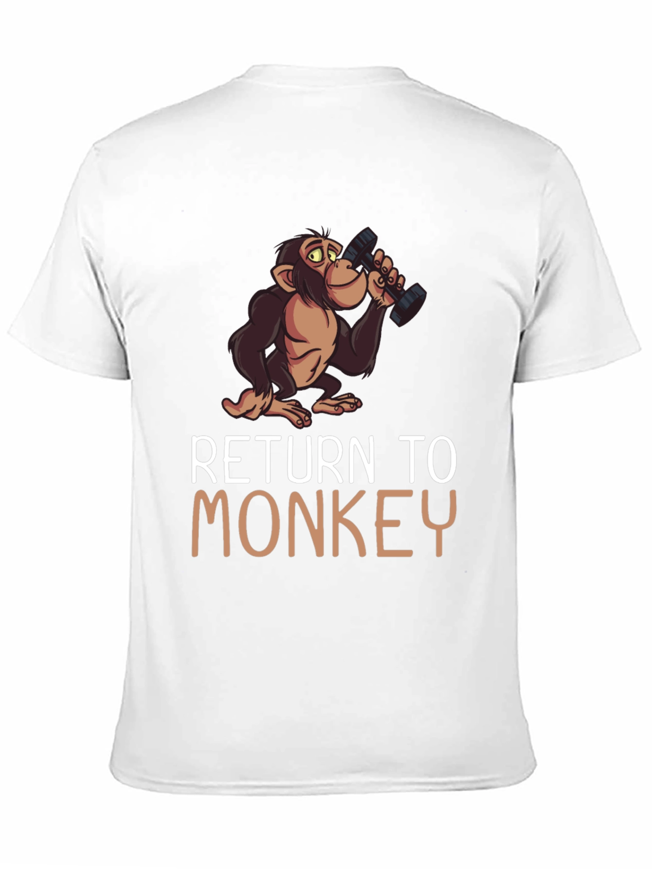 Black Return To Monkey Novelty Graphic Tee view 11