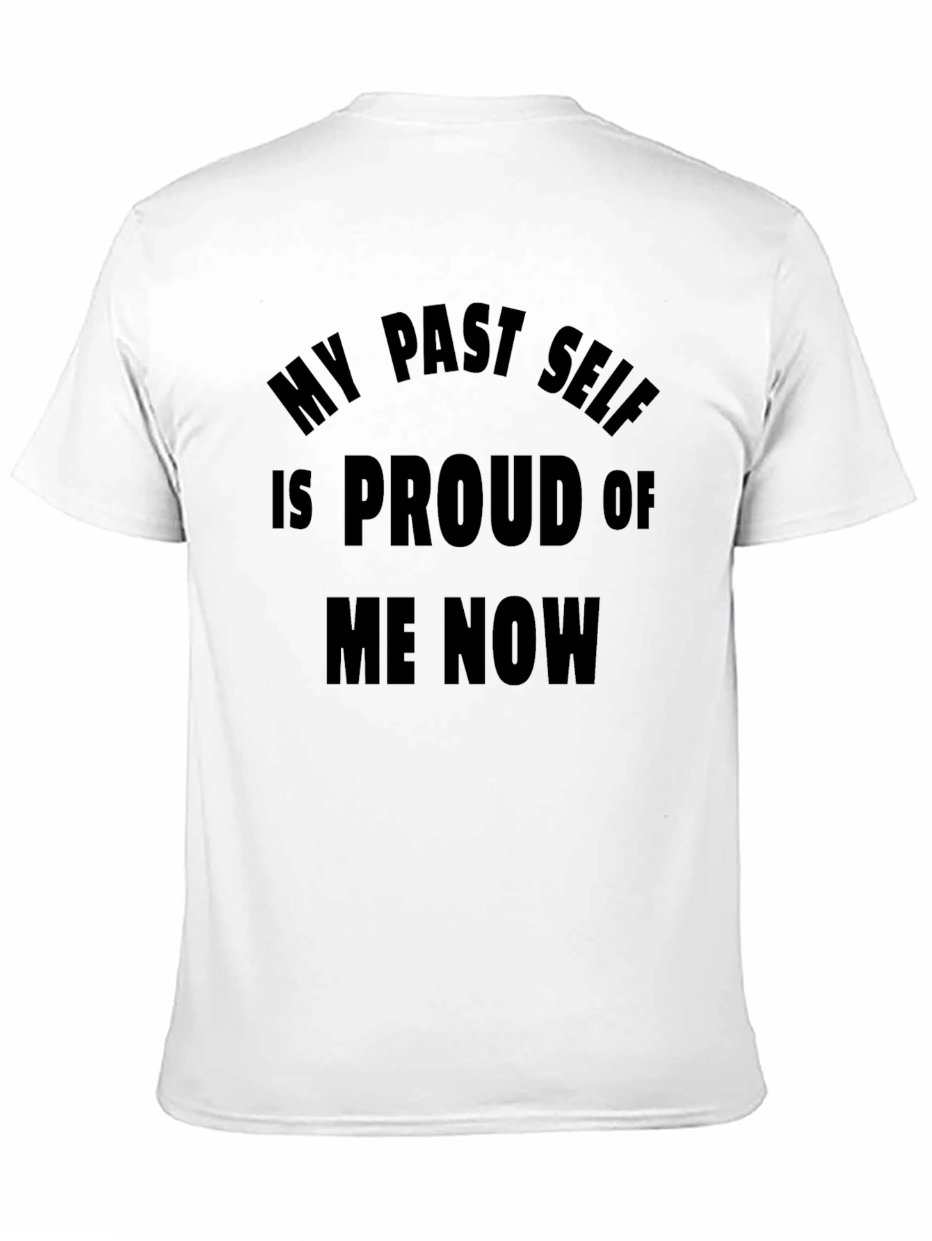 Black Proud Past Self T-Shirt - Black Tee view 11