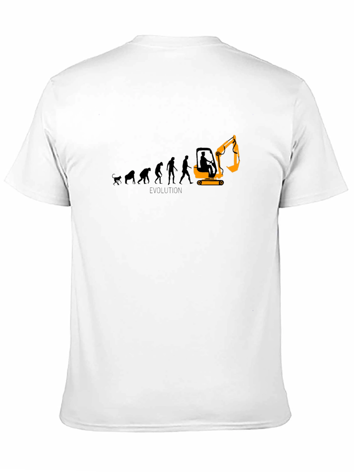 Black Evolution Excavator Black Graphic Tee view 11