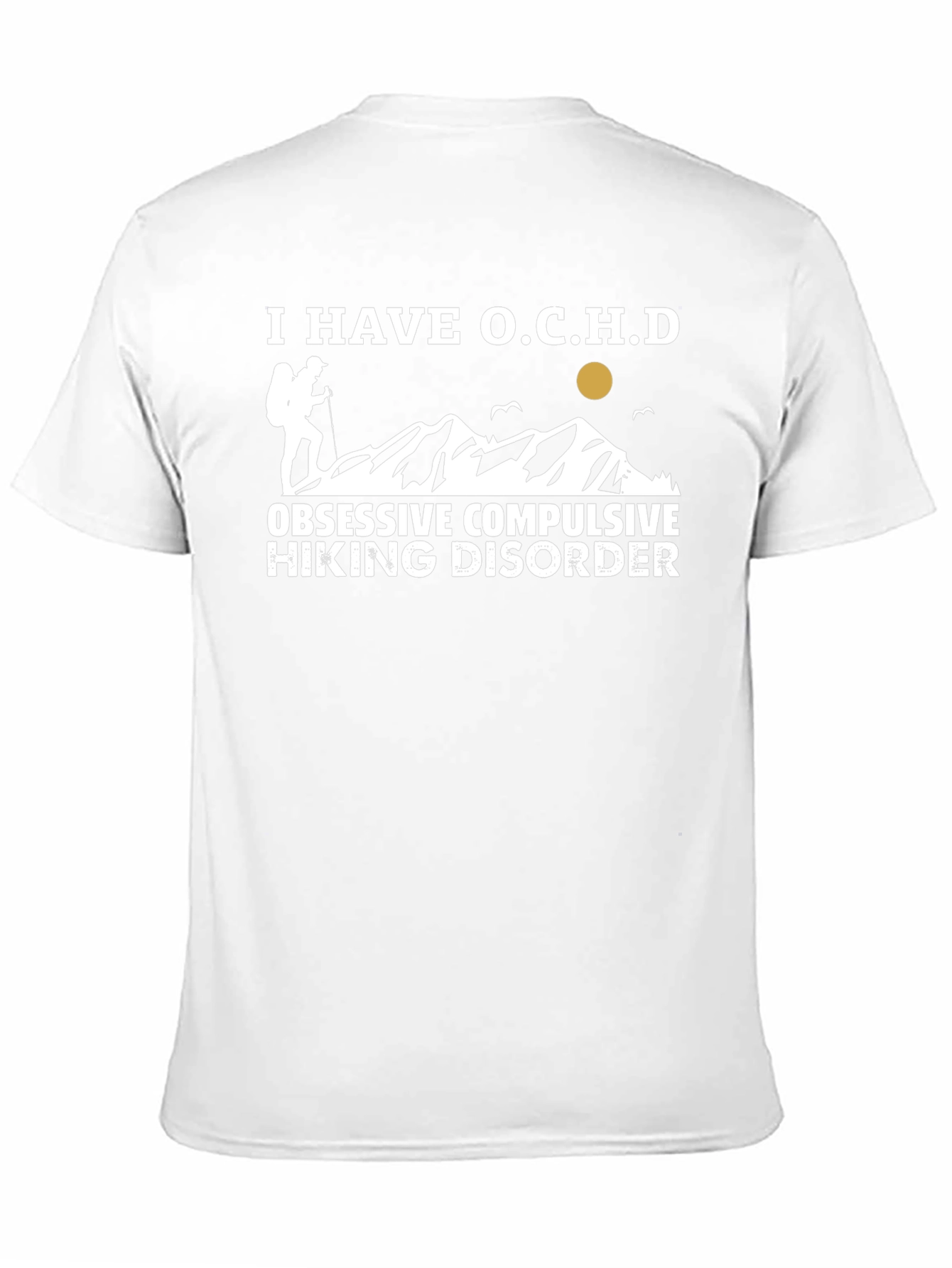 Black Obsessive Compulsive Hiking Disorder T-Shirt view 11