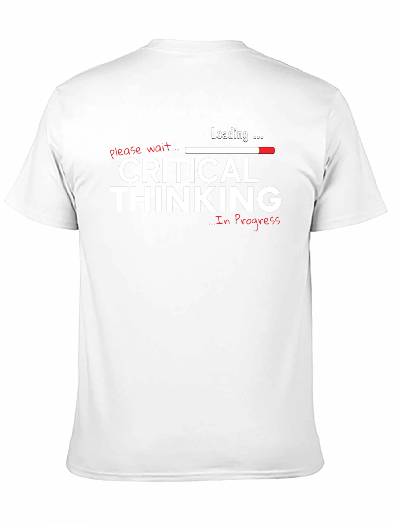 Black Critical Thinking In Progress Graphic T-Shirt view 11