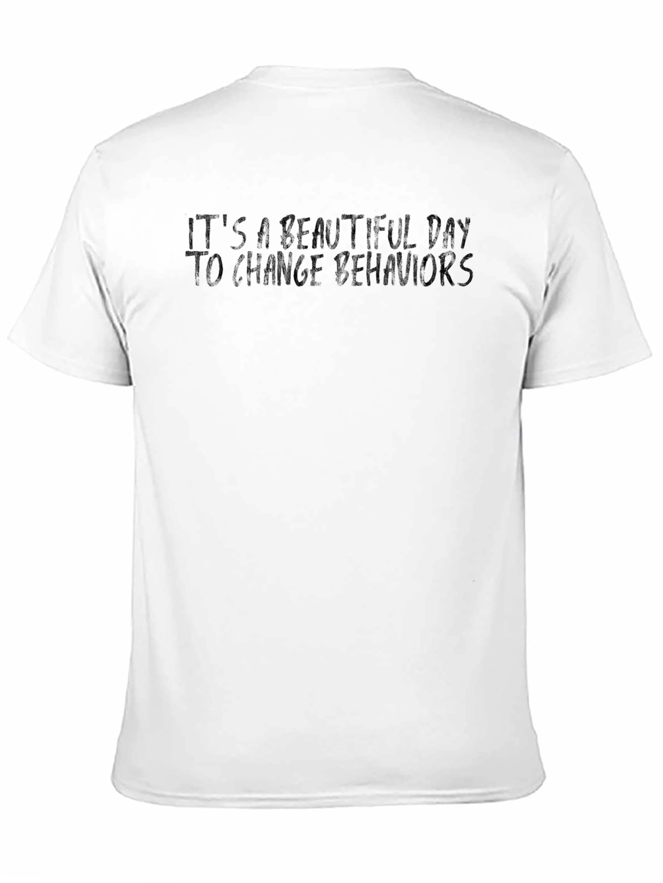Inspirational Behavior Change Black T-Shirt - 11