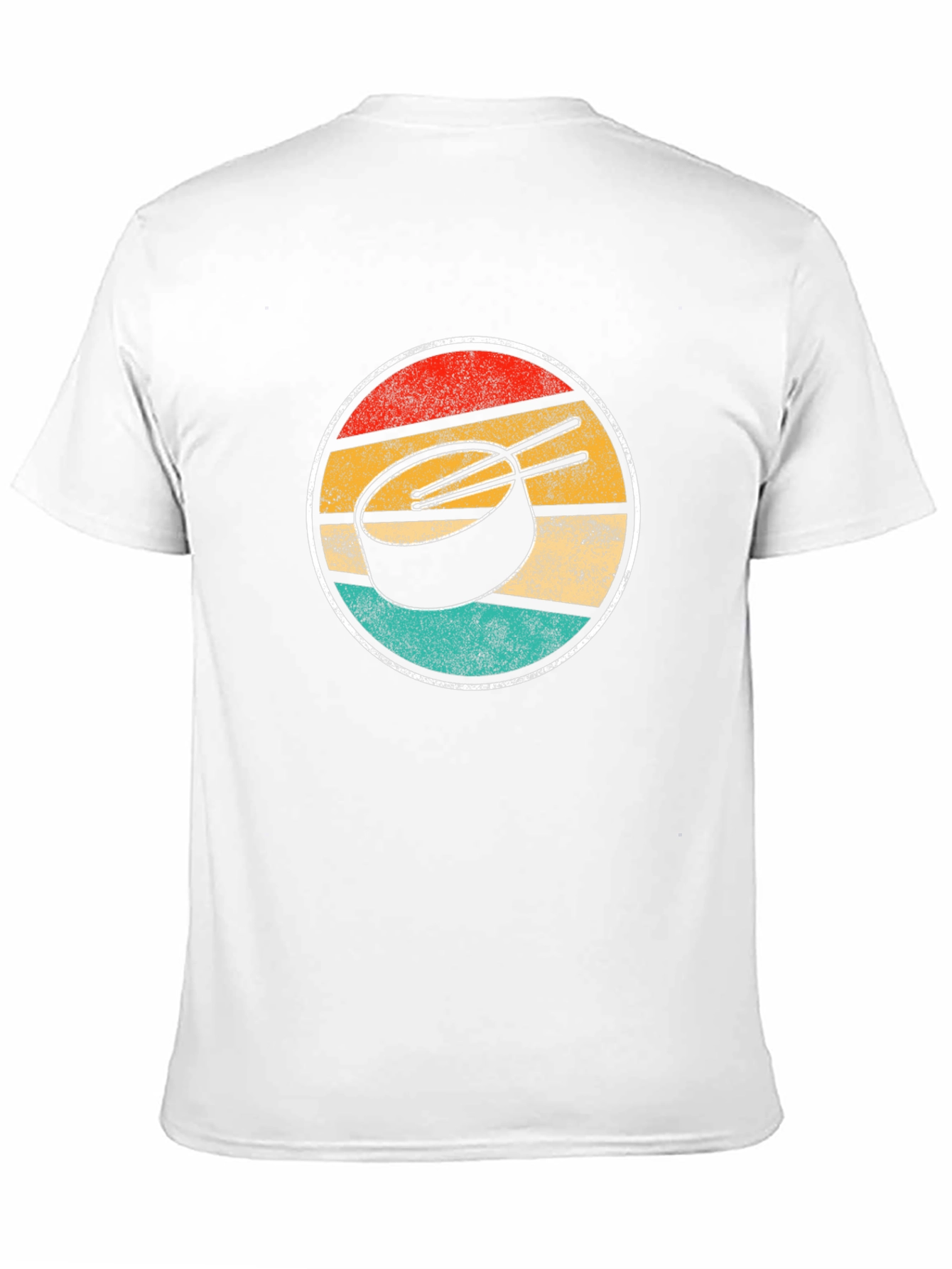 Black Retro Sunset Hockey Puck Graphic Tee view 11