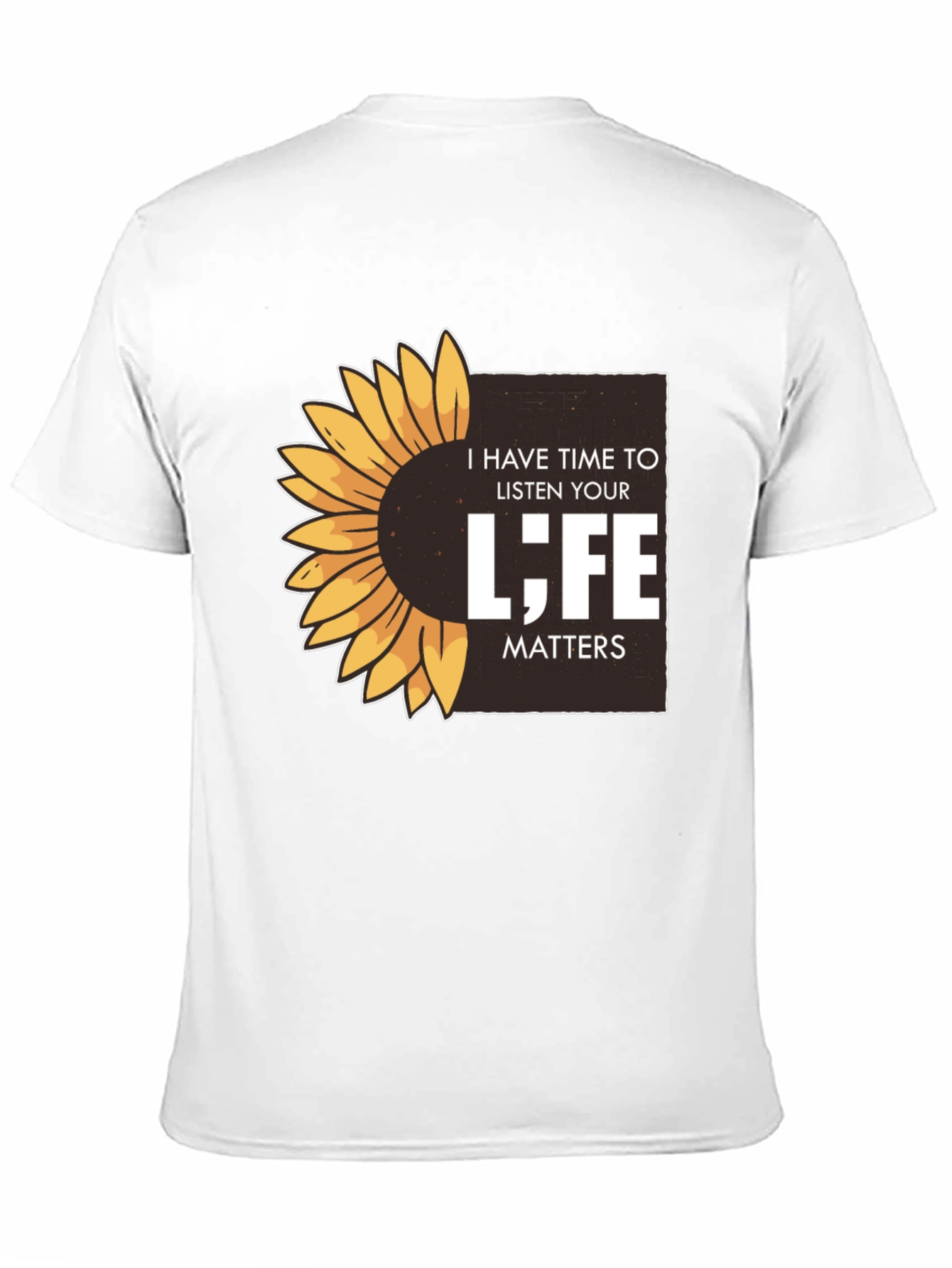 Black Sunflower 'Life Matters' Graphic T-Shirt view 11