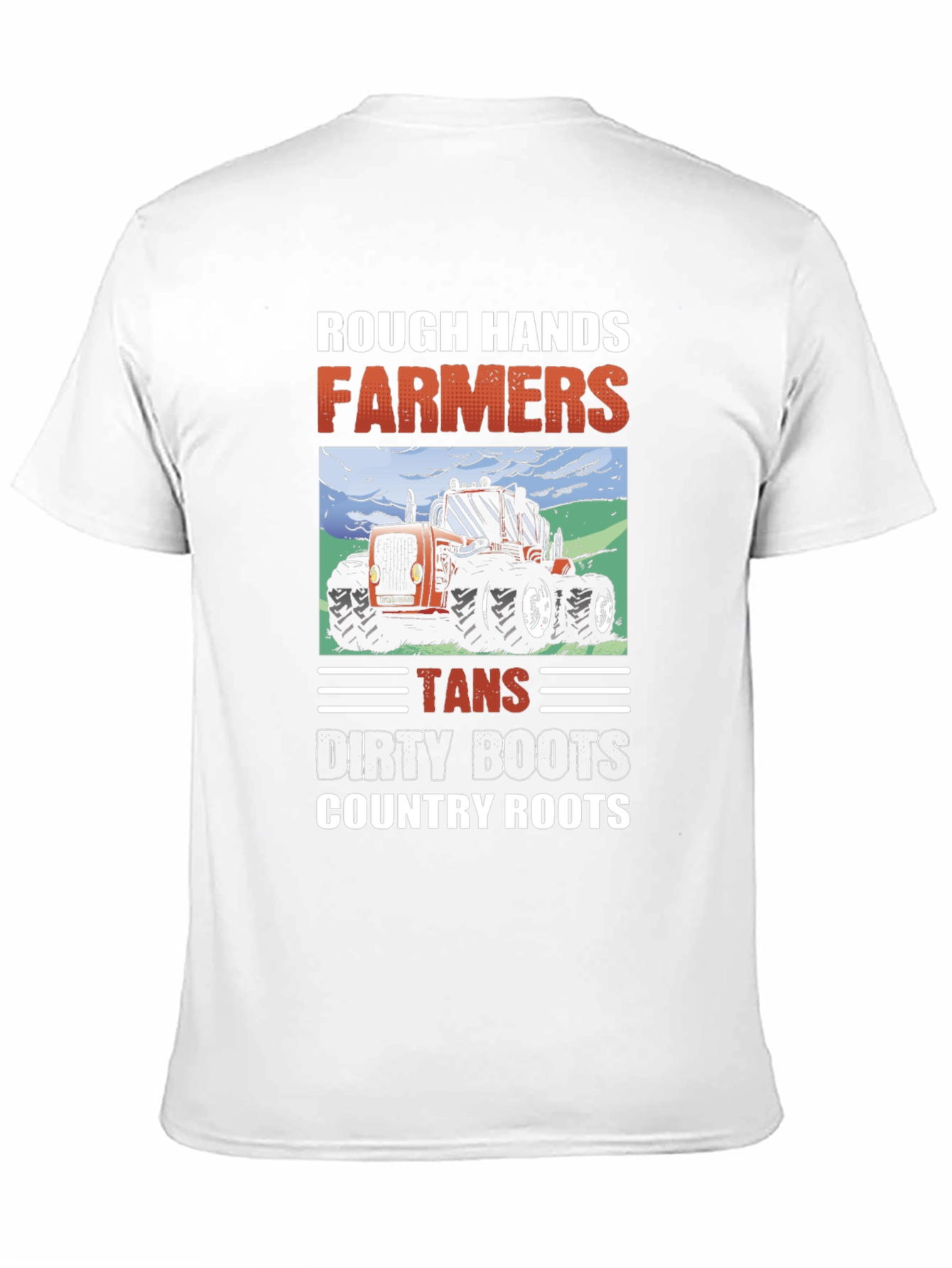 Black Rough Hands Farmers Graphic T-Shirt view 11