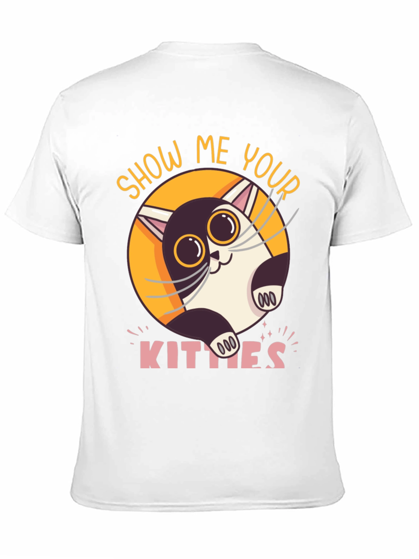Black Show Me Your Kitties Graphic T-Shirt view 11