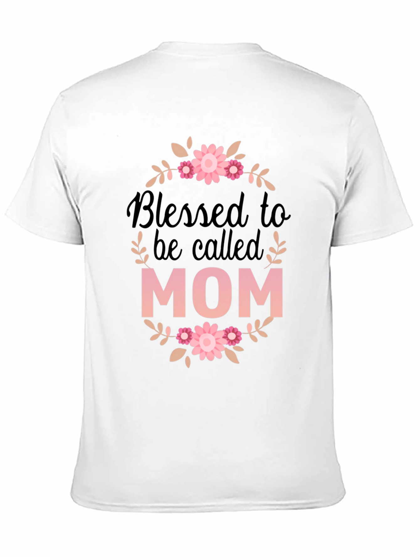 Black Blessed Mom Graphic Tee - Black T-Shirt view 11
