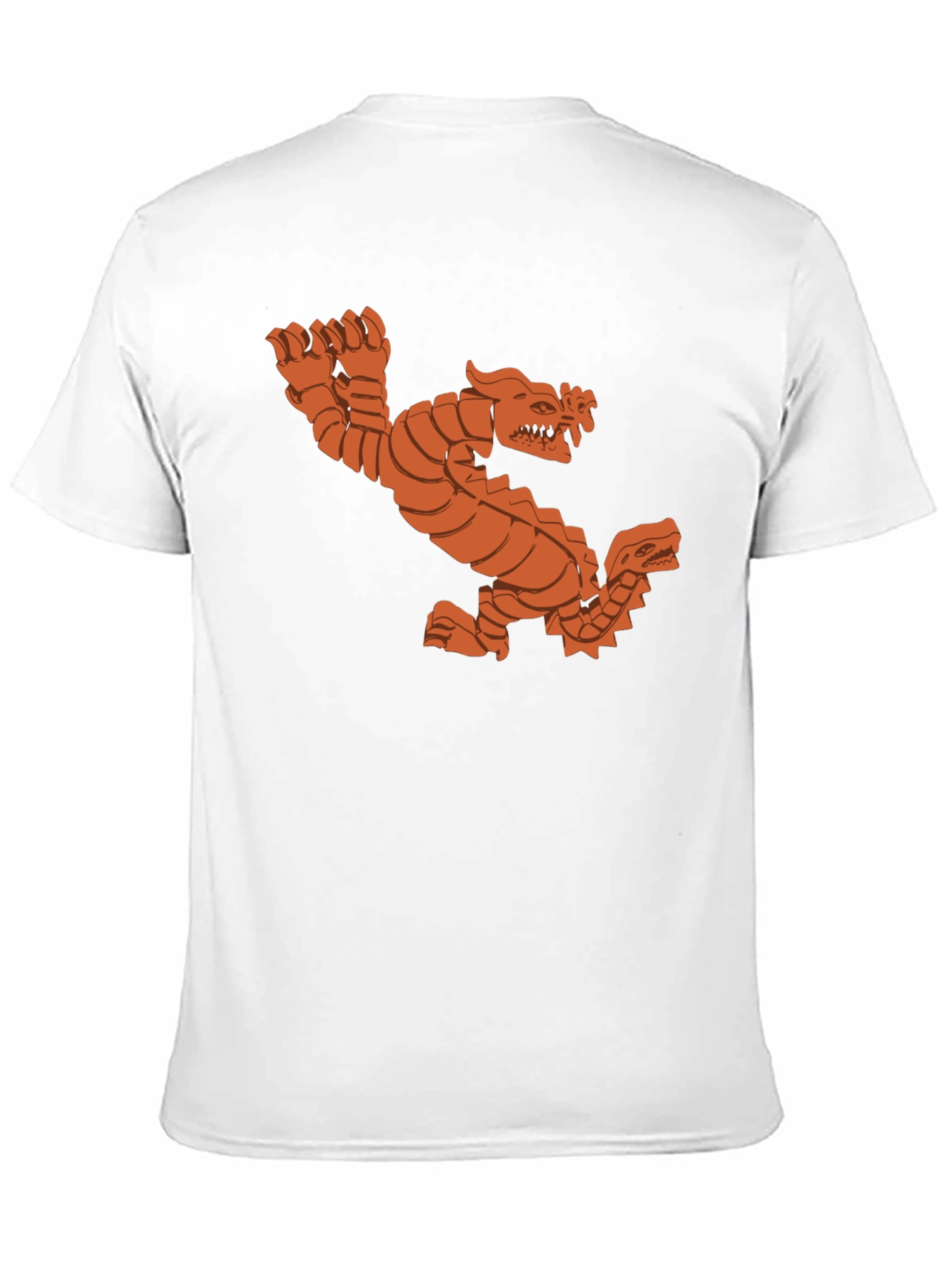 Black Double Dragon Graphic Tee - Black Cotton T-Shirt view 11