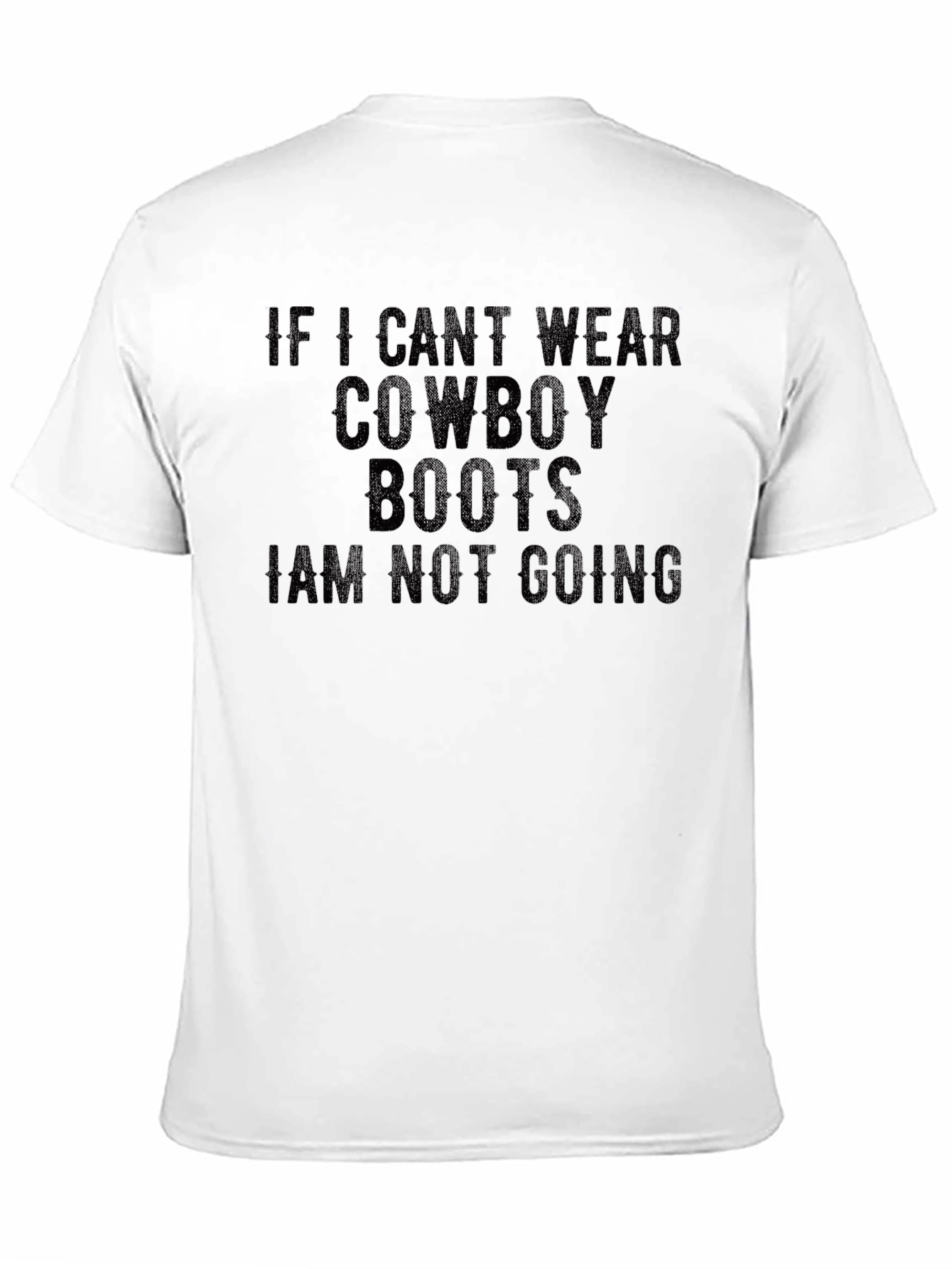 Black Cowboy Boots Graphic Tee - Statement Shirt view 11