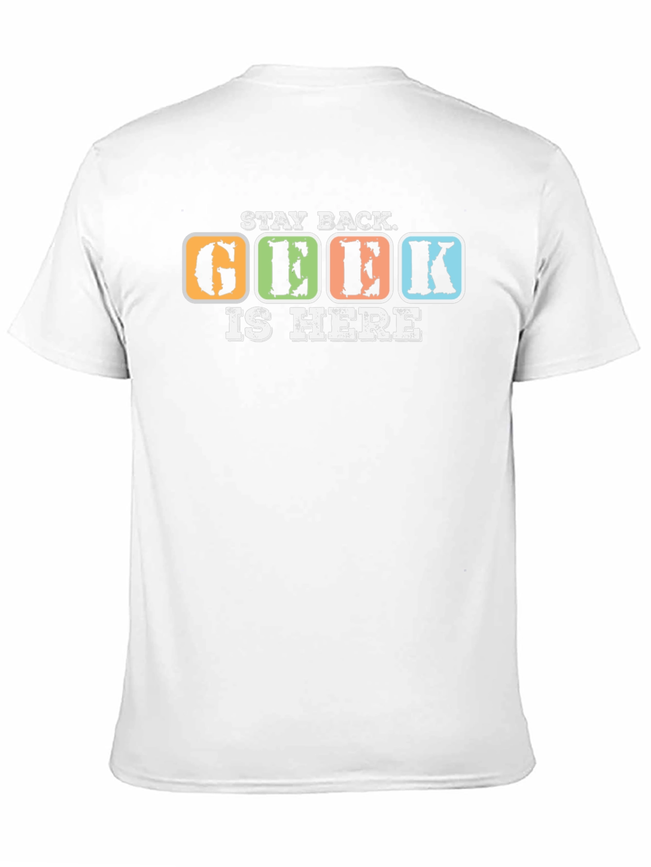 Black Geek Is Here T-Shirt - Stay Back Funny Tee view 11