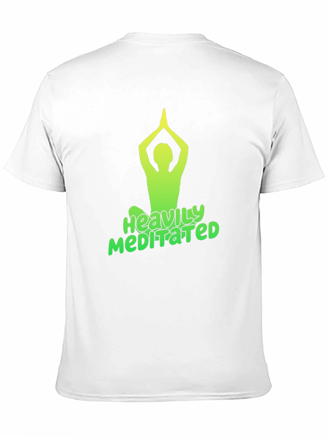 Black Heavily Meditated Black T-Shirt view 11