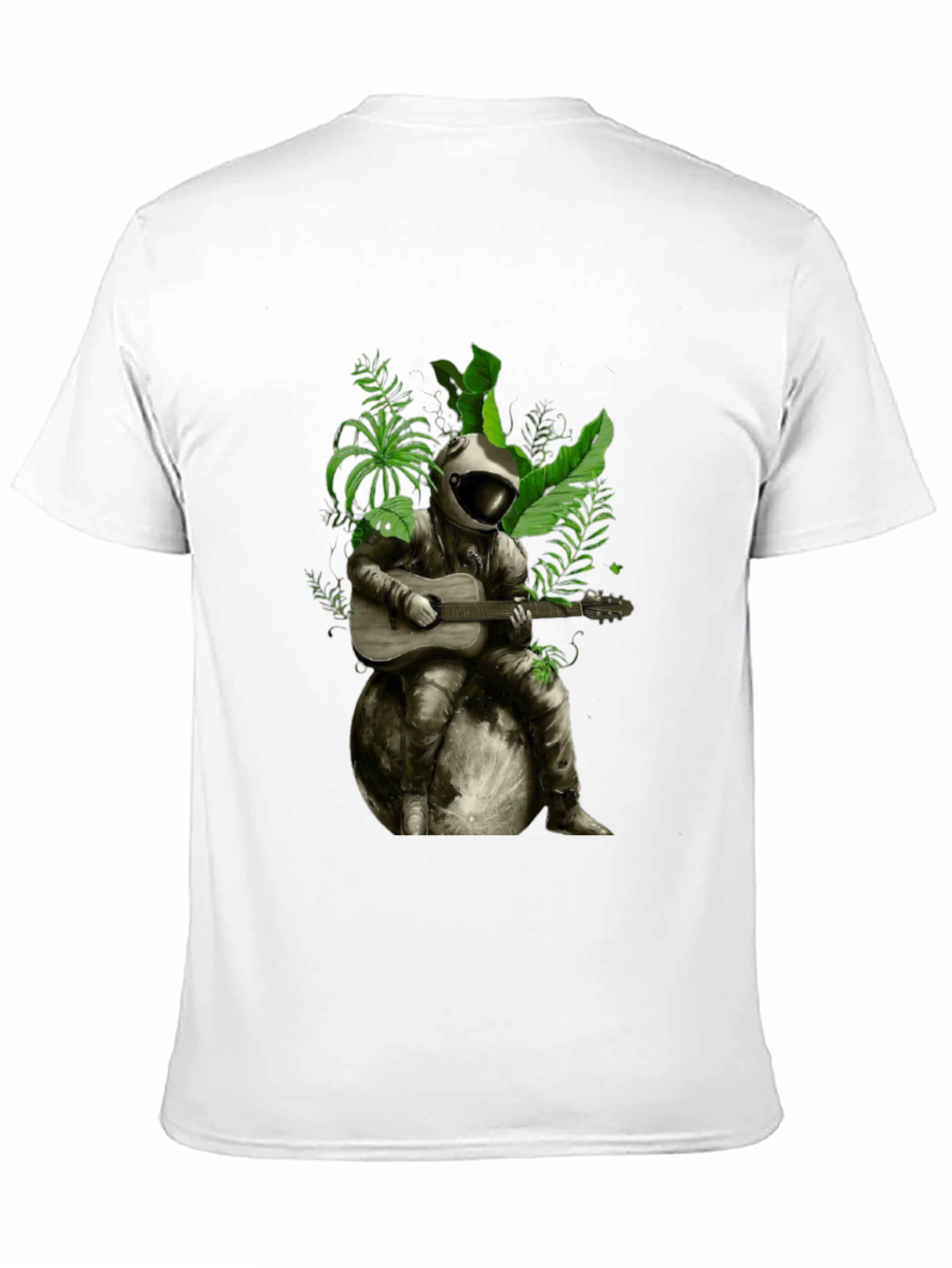 Black Astronaut Guitarist Graphic T-Shirt view 11