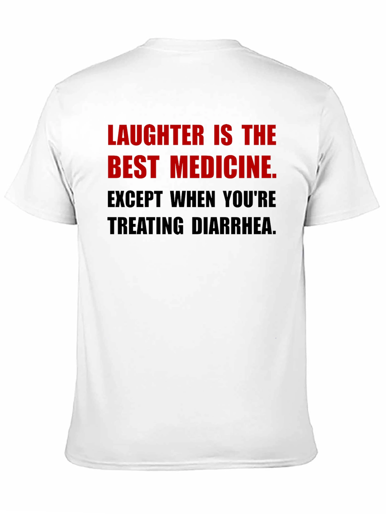 Black Humorous Laughter Medicine T-Shirt view 11