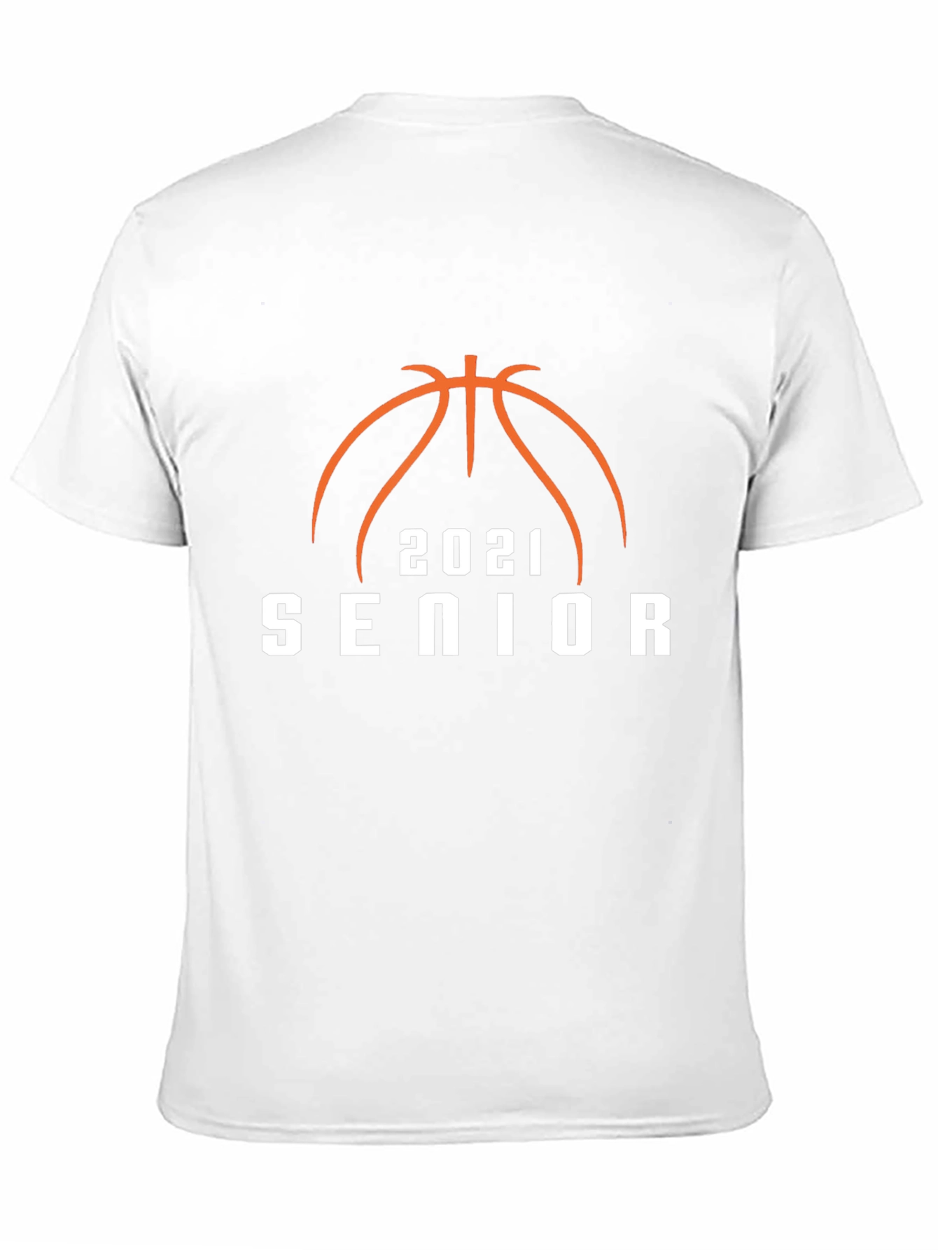 Black Senior 2021 Basketball T-Shirt view 11