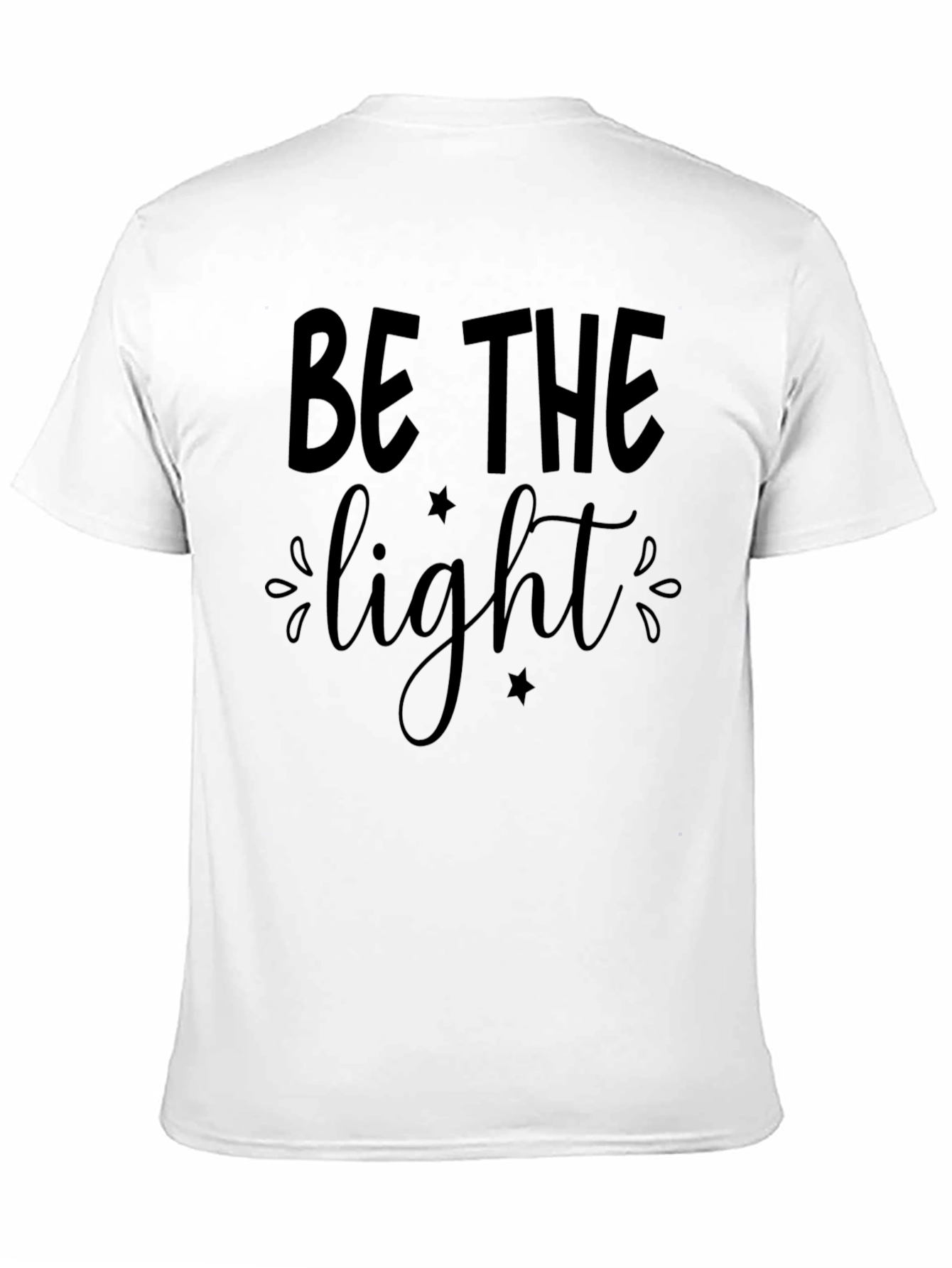 Black Be the Light T-Shirt - Motivational Tee view 11