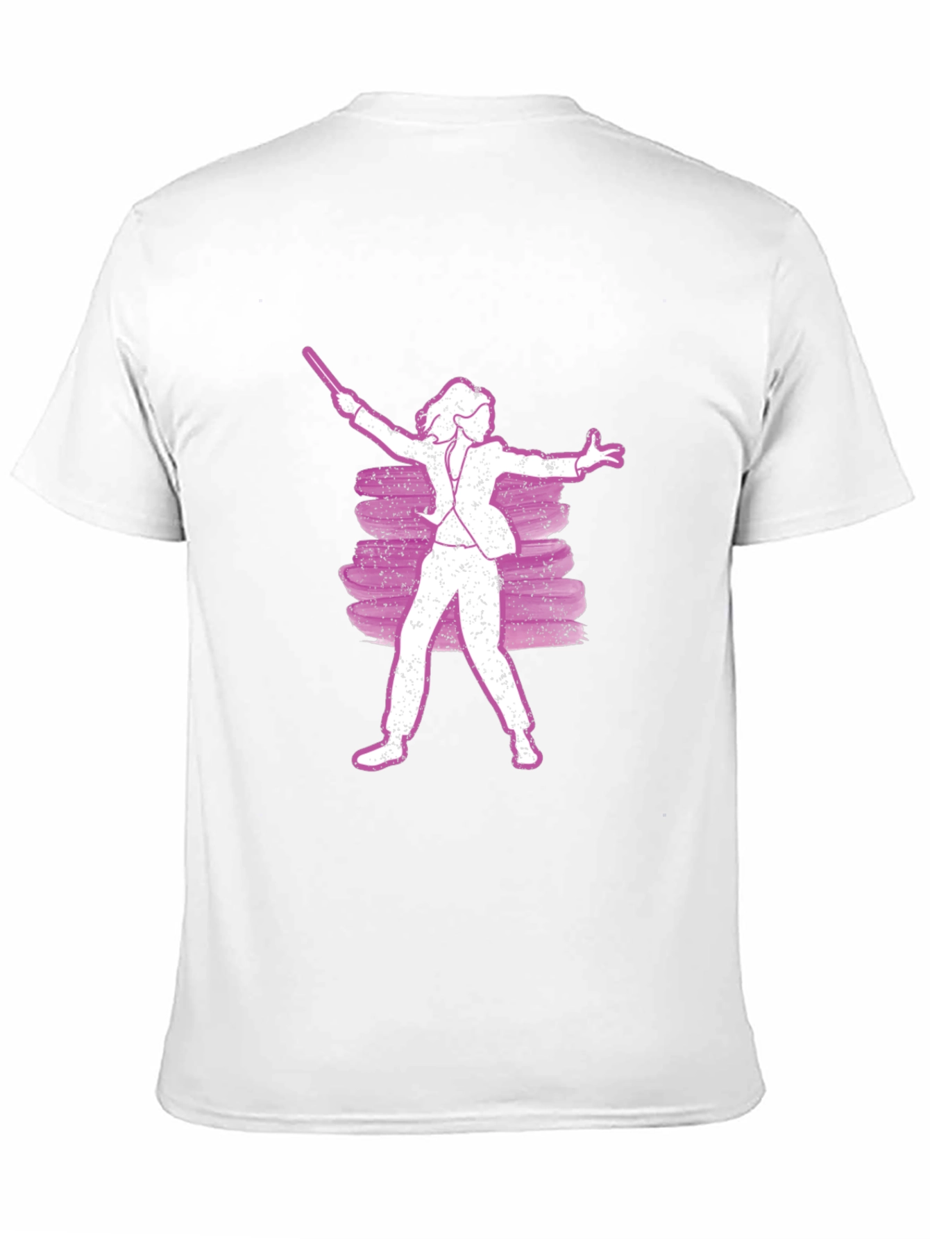 Black Retro Conductor Graphic Tee - Black Cotton Blend view 11