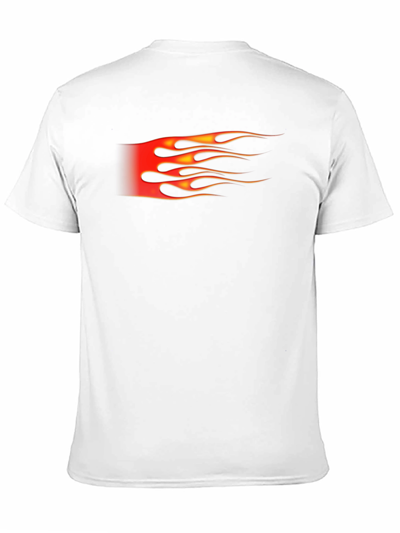 Black Fiery Flames Graphic Tee - Black view 11
