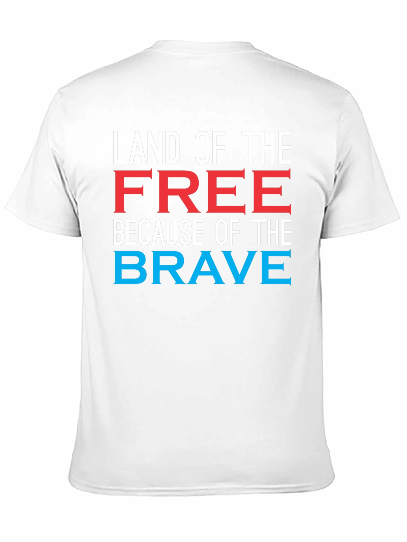 Black Land of the Free Graphic T-Shirt view 11