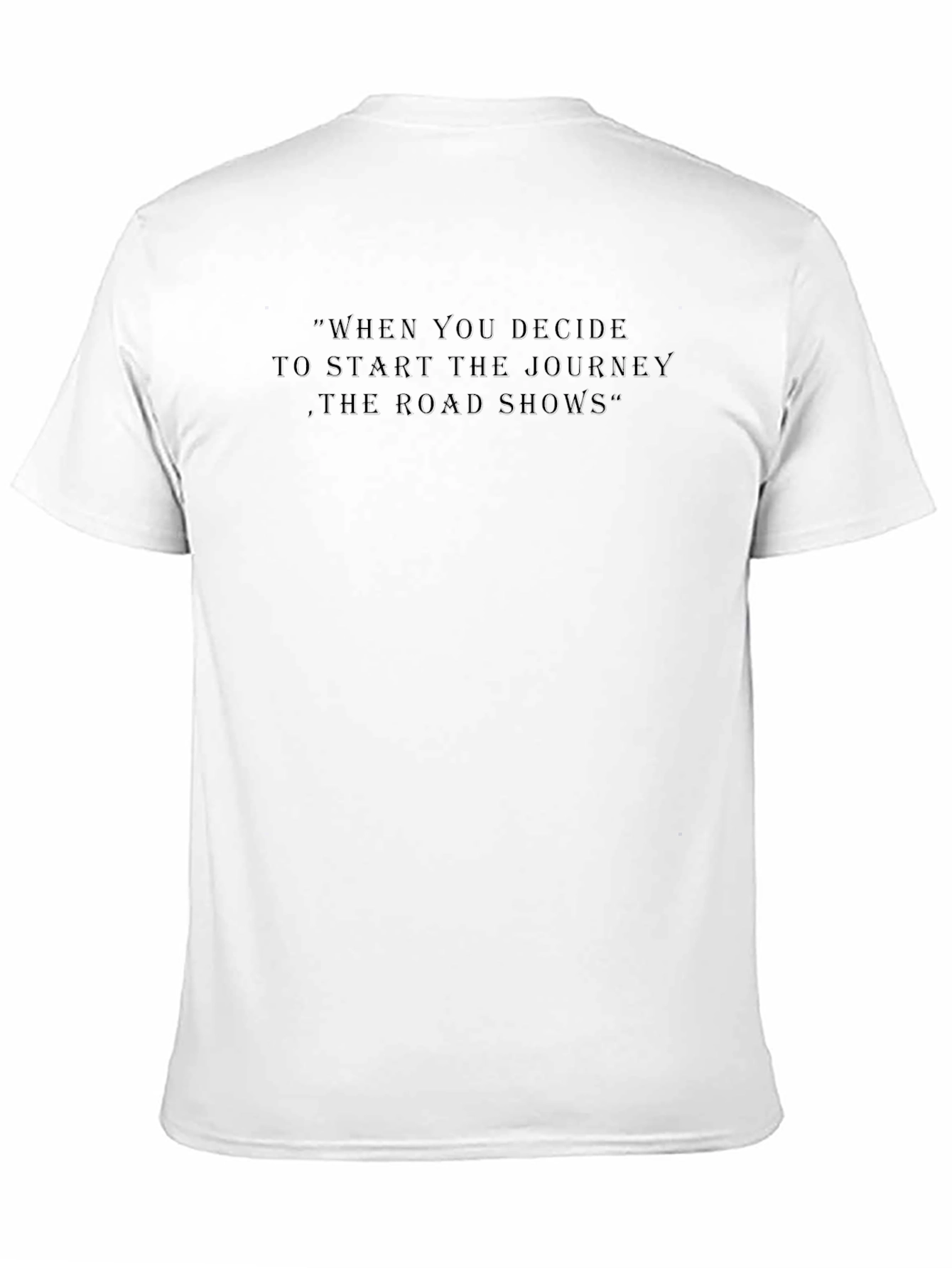 Black Inspirational Quote T-Shirt - Men's Black Tee view 11
