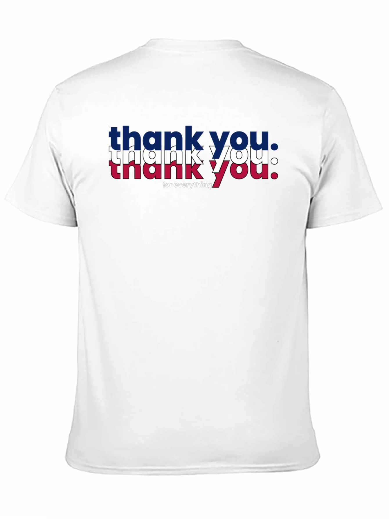 Black Patriotic "Thank You" Graphic Tee - Black view 11
