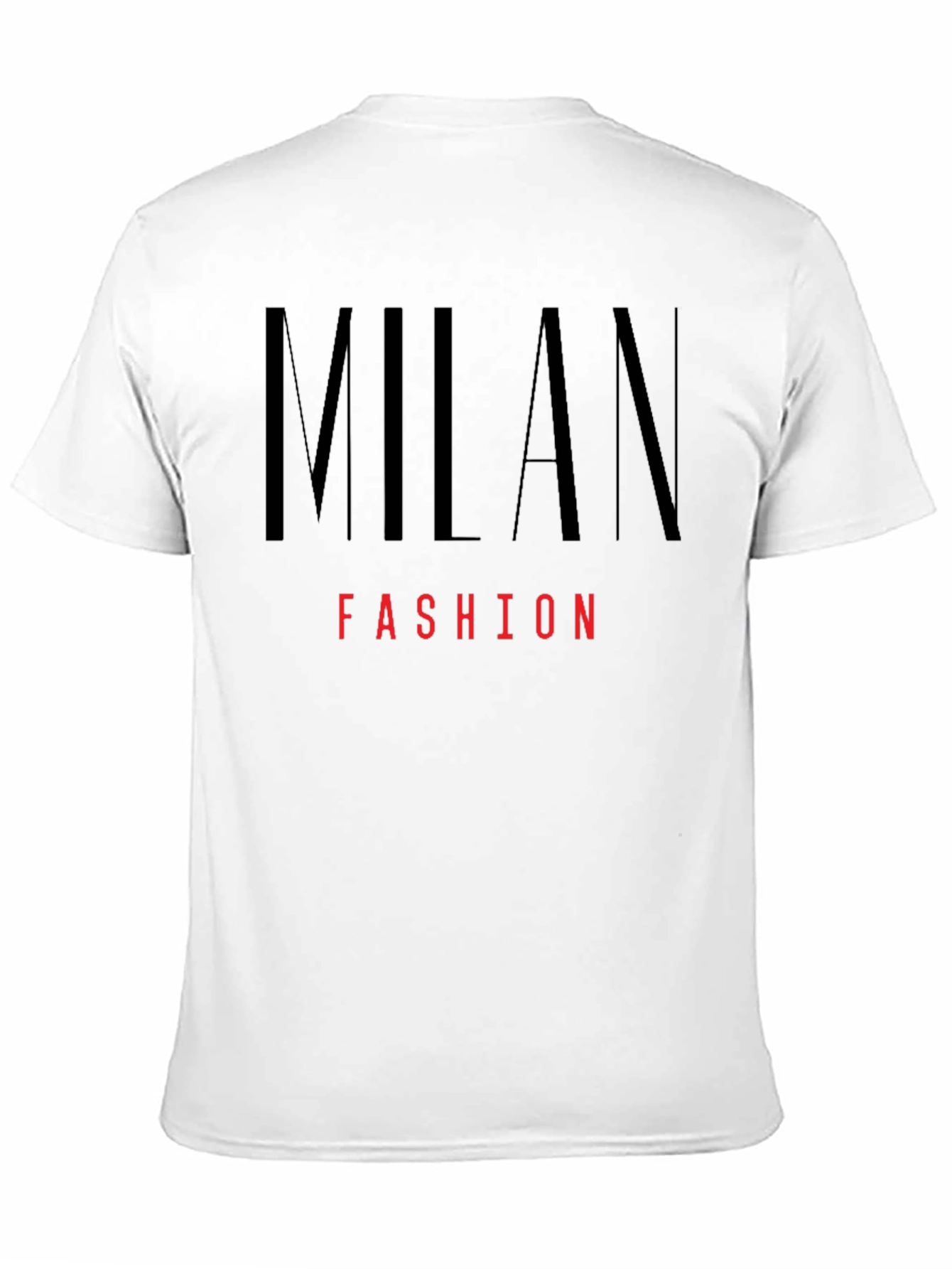 Black Milan Fashion Graphic Tee - Stylish Black T-Shirt view 11