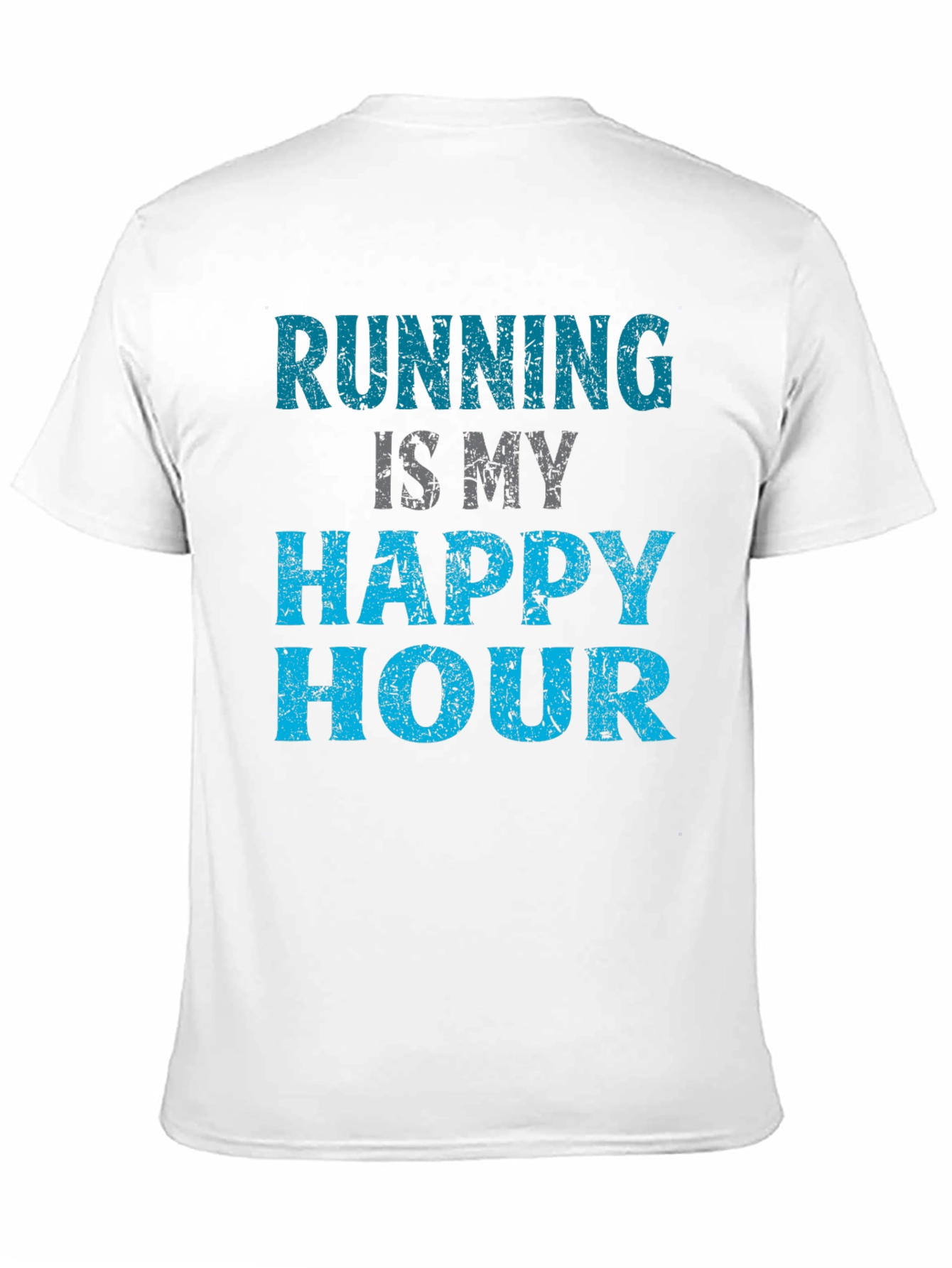 Black Running is My Happy Hour T-Shirt view 11