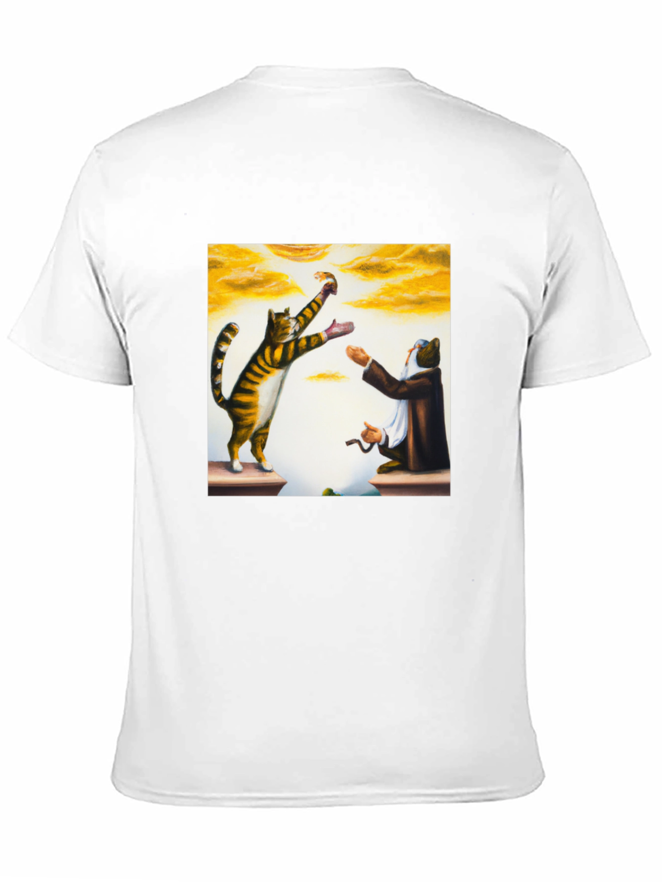 Black Cat & Wizard T-Shirt: Funny Feline Magic Tee view 11