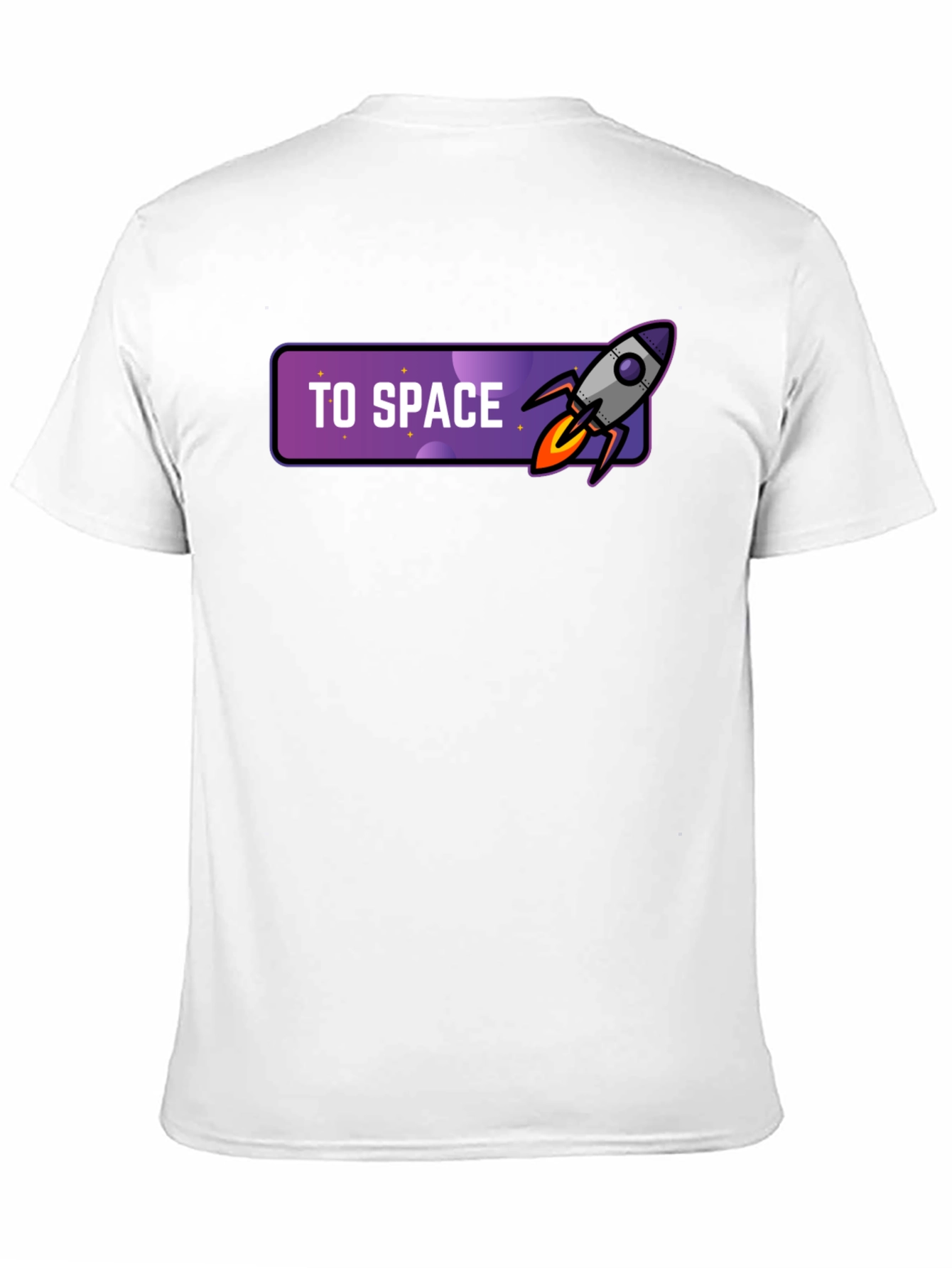 Black To Space T-Shirt - Rocket Graphic Tee view 11