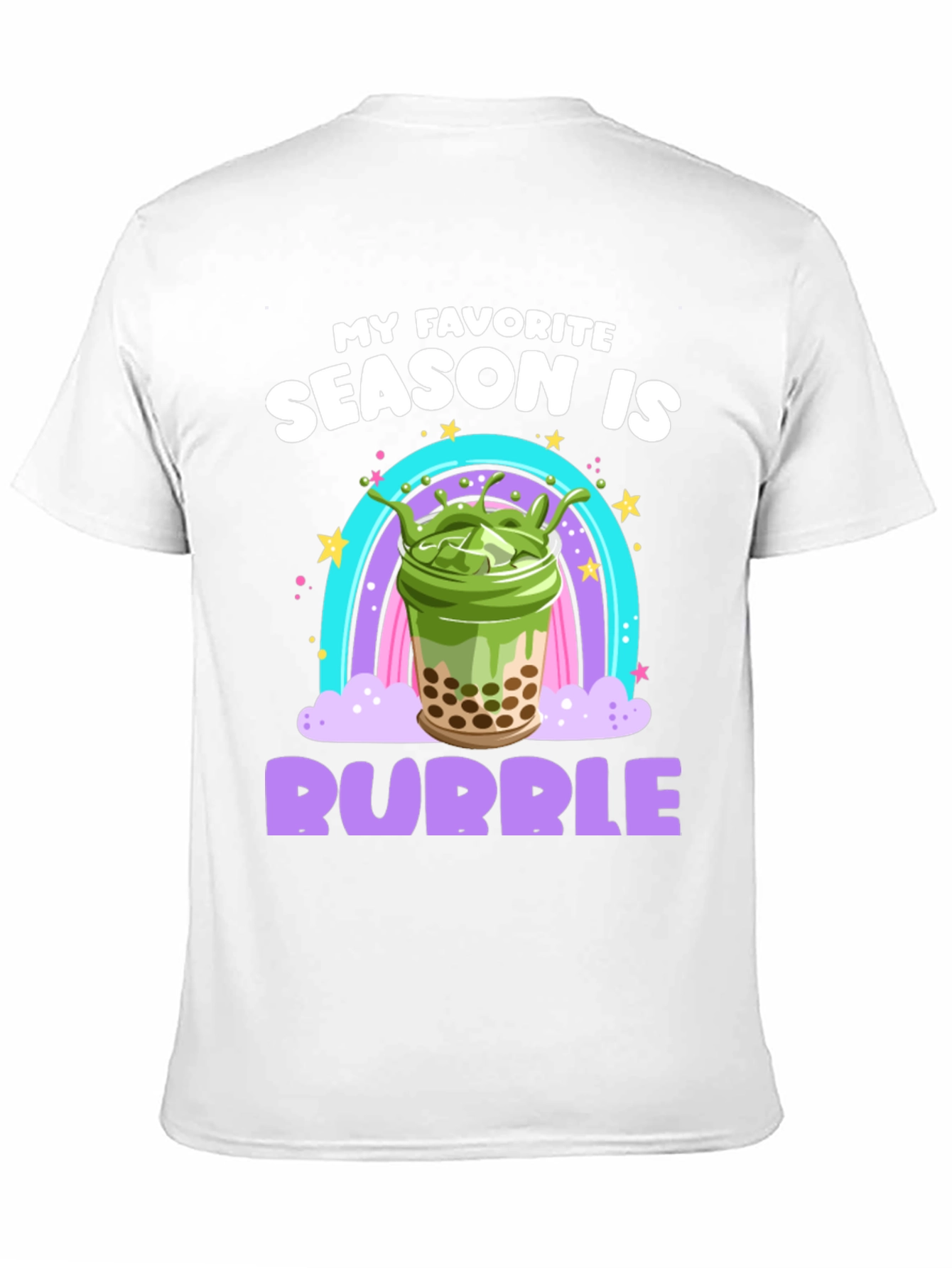 Black Bubble Tea Season T-Shirt - Matcha Boba Lover view 11