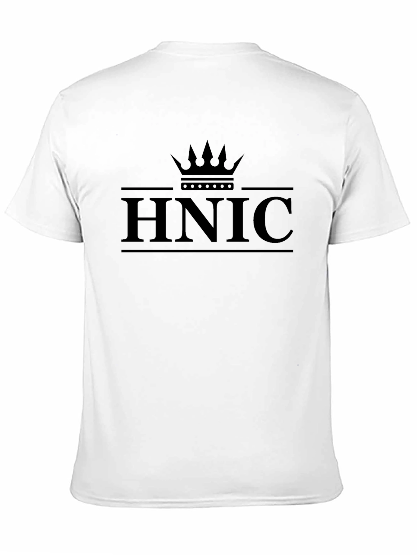 Black HNIC Crown Graphic T-Shirt - Premium Black Cotton Tee view 11