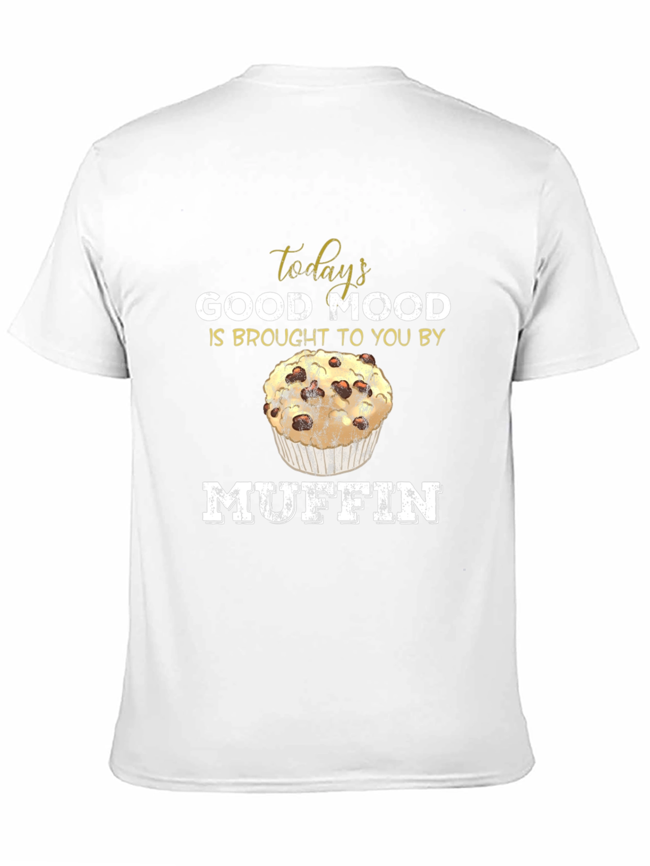Black Muffin Mood T-Shirt - Funny Foodie Tee view 11
