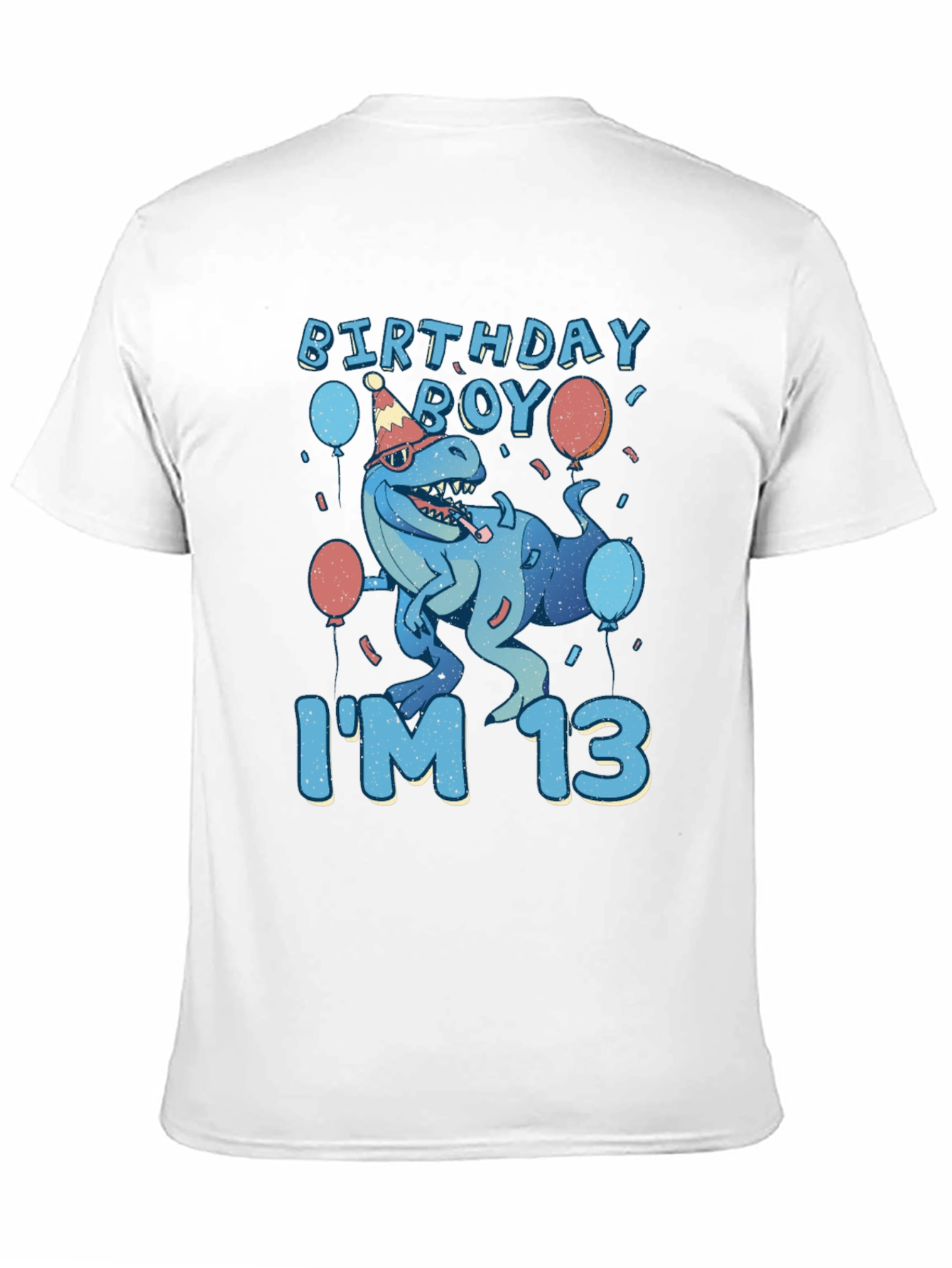 Birthday Boy I'm 13 T-Rex T-Shirt - 11