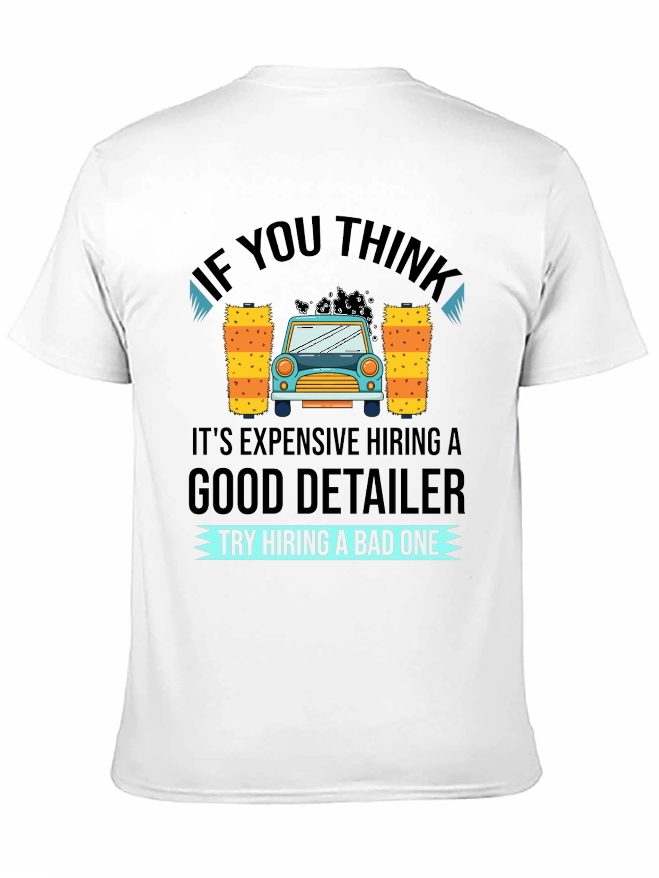 Black Car Detailer T-Shirt - Funny Car Wash Gift view 11