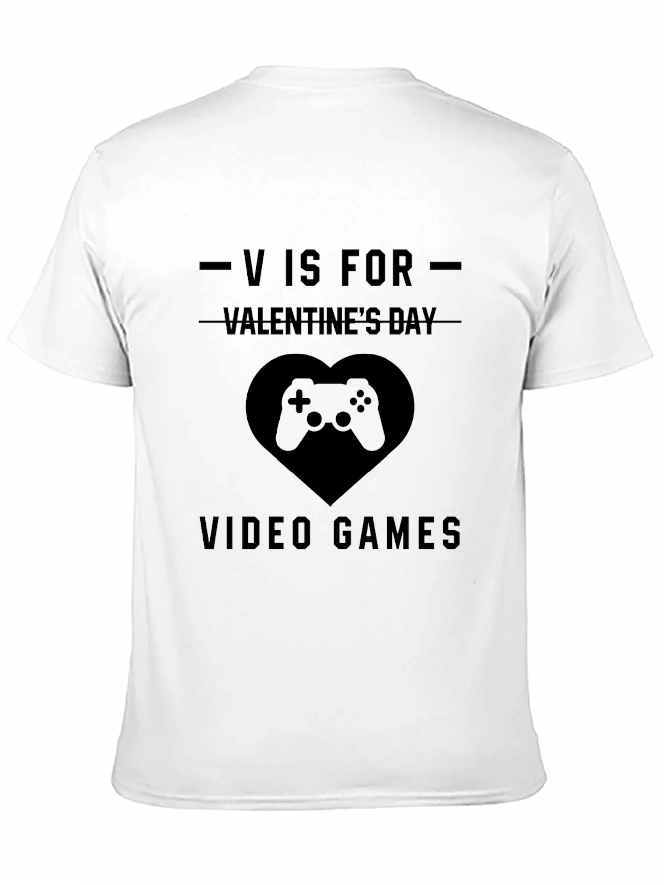Black Gamer Valentine's Day T-Shirt - Video Game Lover Gift view 11