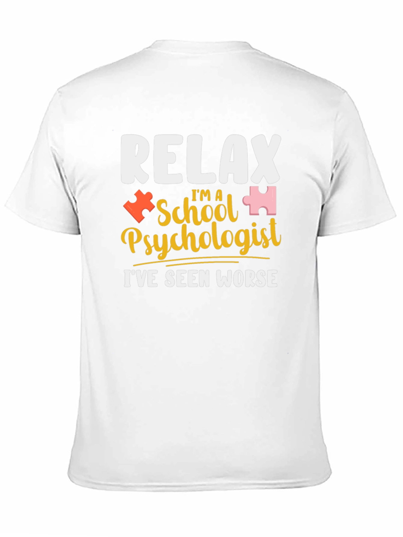 Black Relax I'm a School Psychologist T-Shirt view 11