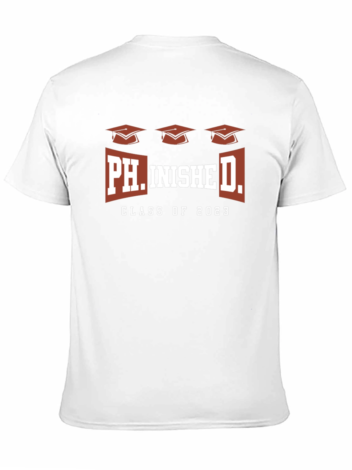 Black Ph.inishe D. Class of 2023 Graduation T-Shirt view 11