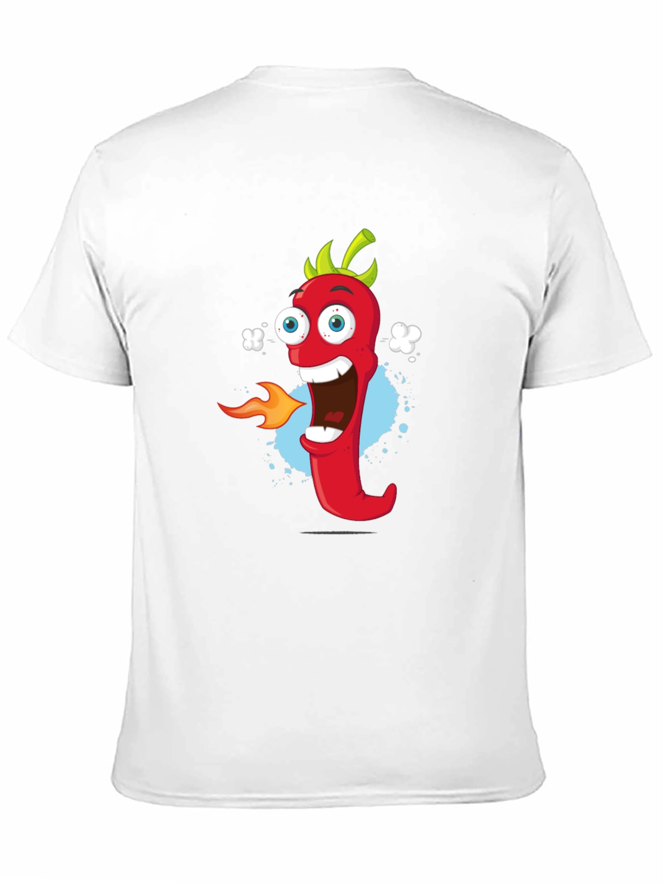 Black Cartoon Pepper T-Shirt - Spicy Fun! view 11