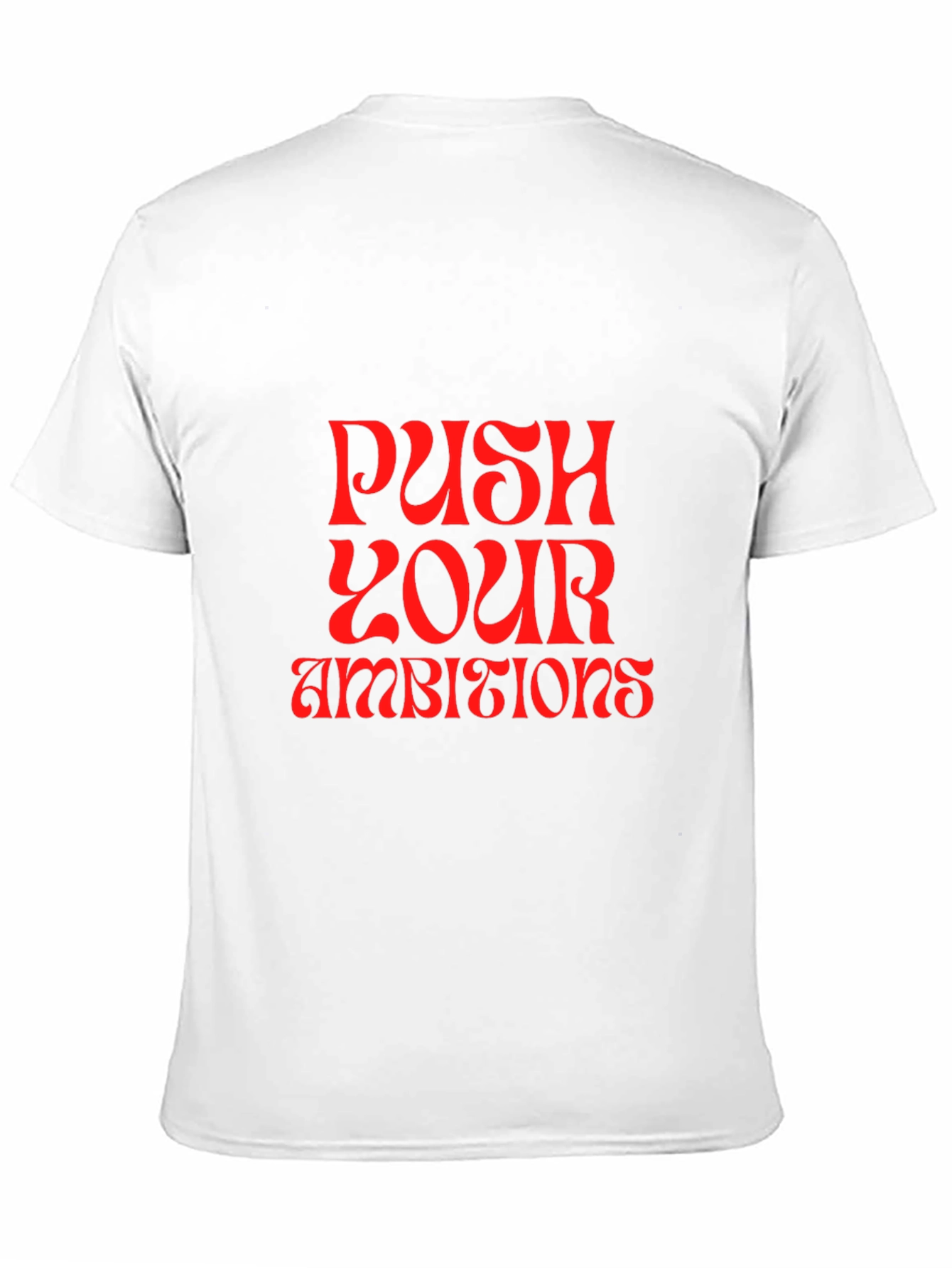 Black Push Your Ambitions Graphic Tee view 11