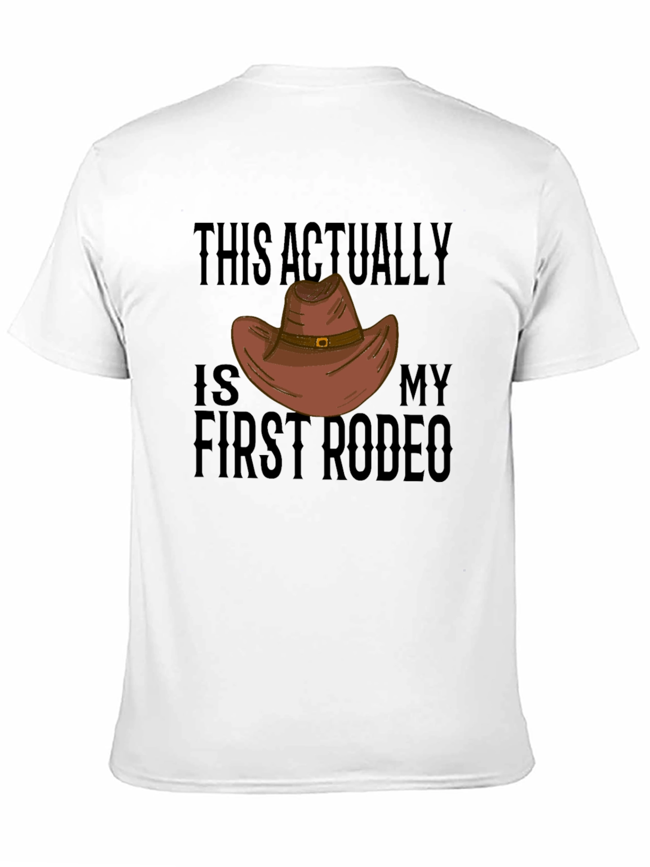 Black First Rodeo T-Shirt: Funny Western Cowboy Graphic Tee view 11