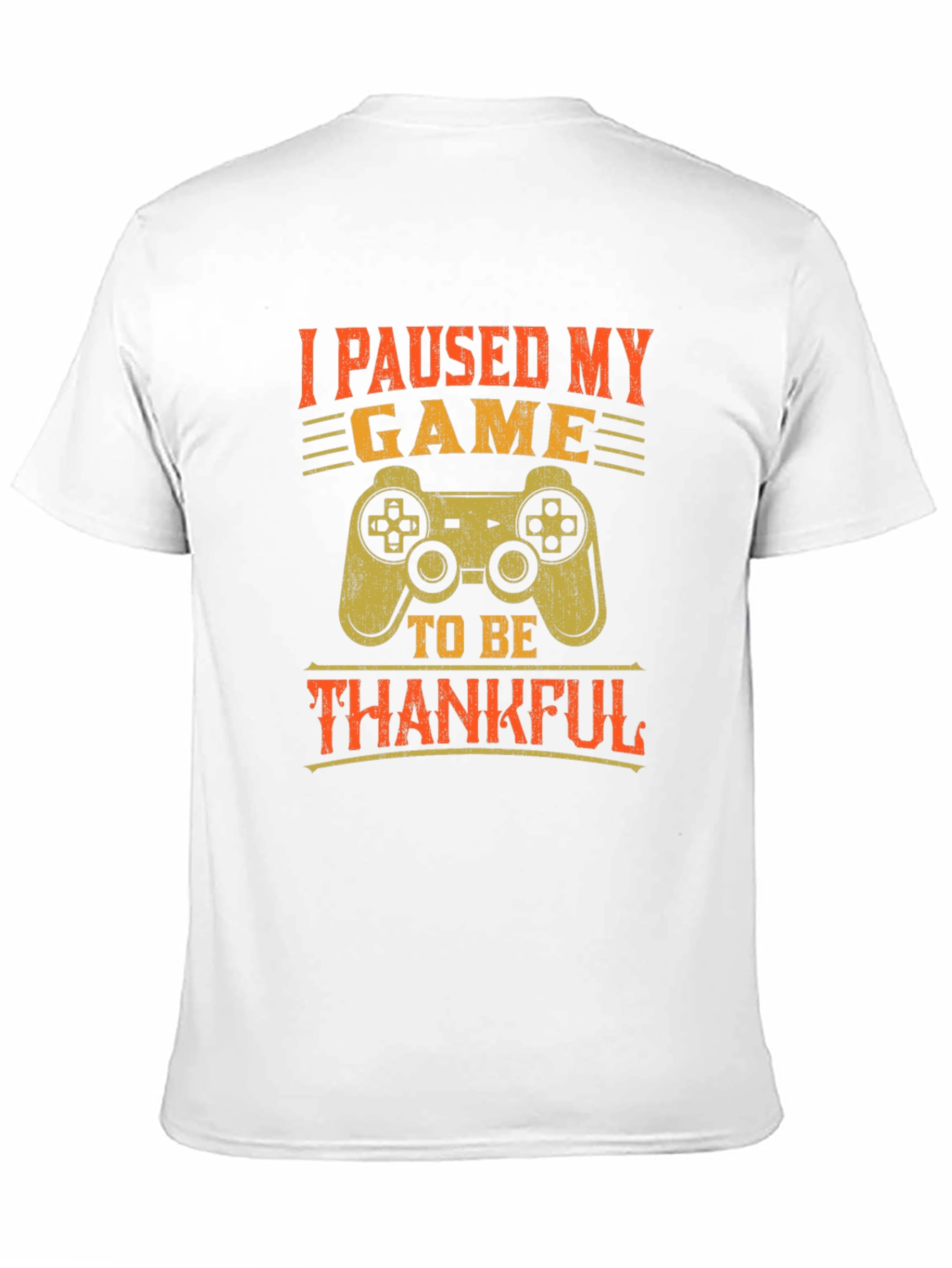 Black Gamer Thanksgiving T-Shirt - I Paused My Game view 11