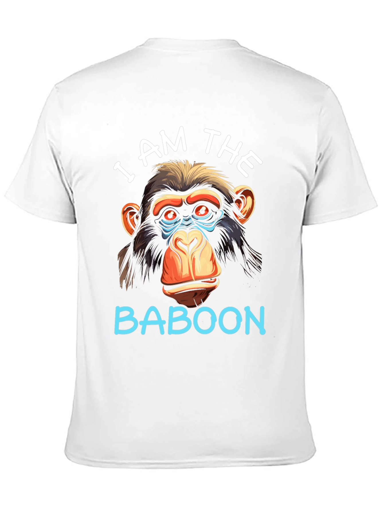 Black I Am The Baboon Graphic T-Shirt view 11